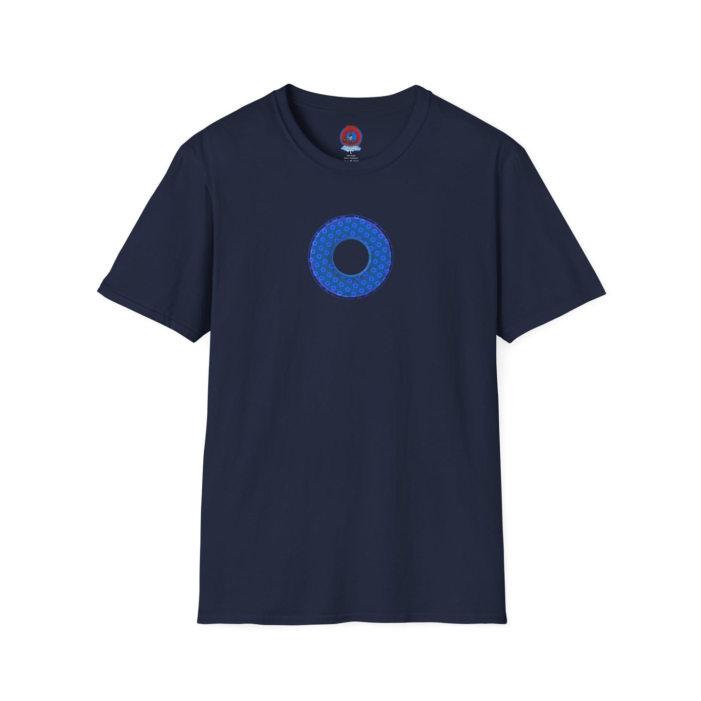 Plain Donuts/Unisex Soft-Style - "Plain Electric Paradoxical Donuts" - royal blue/dark blue donuts