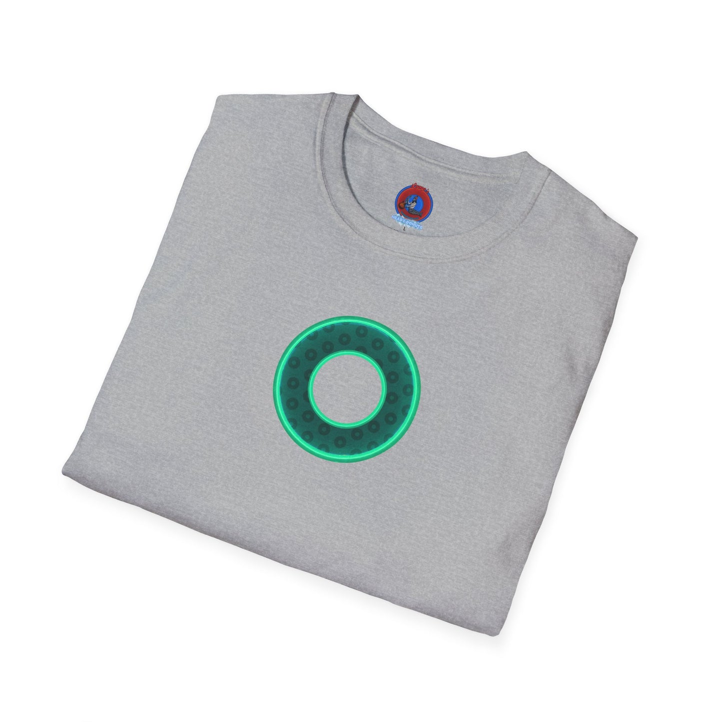 Plain Donuts/Unisex Soft-Style - "Plain Wide Mouthed Paradoxical Donuts" - forest green/mint green donuts