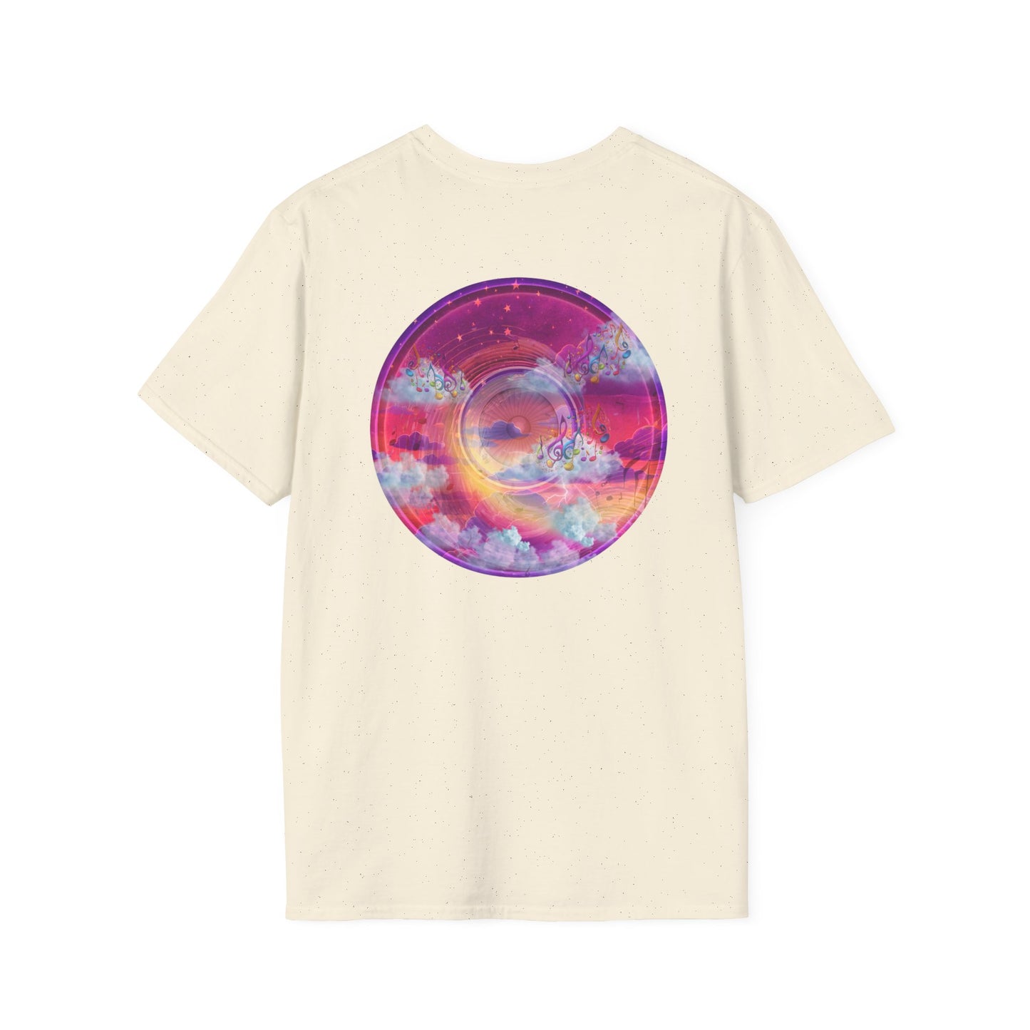 Classic Donut Tee - Unisex Soft-Style - "Pillow Donuts of Cotton" - vivid magenta pic donut