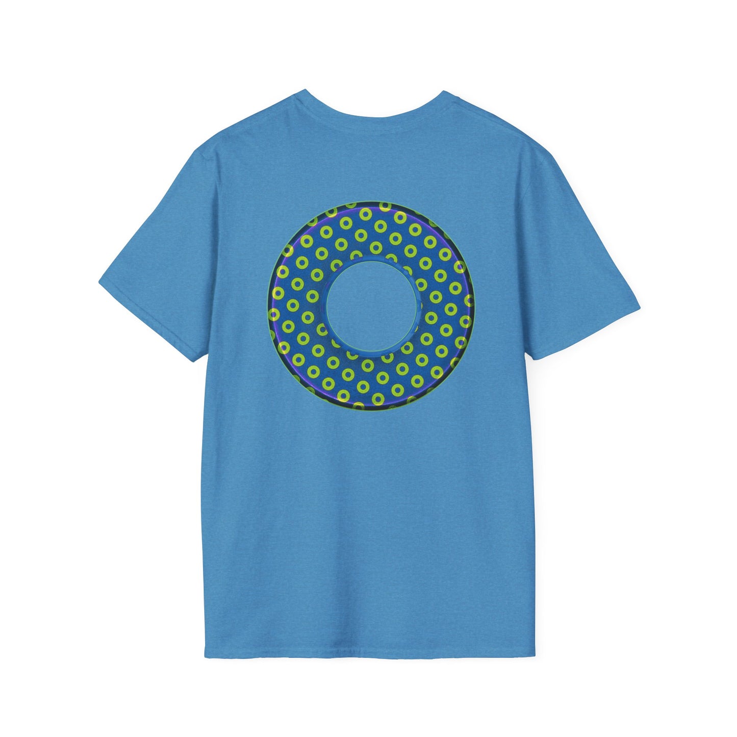 Plain Donuts/Unisex Soft-Style - "Plain Electric Paradoxical Donuts" - yellow/blue donuts