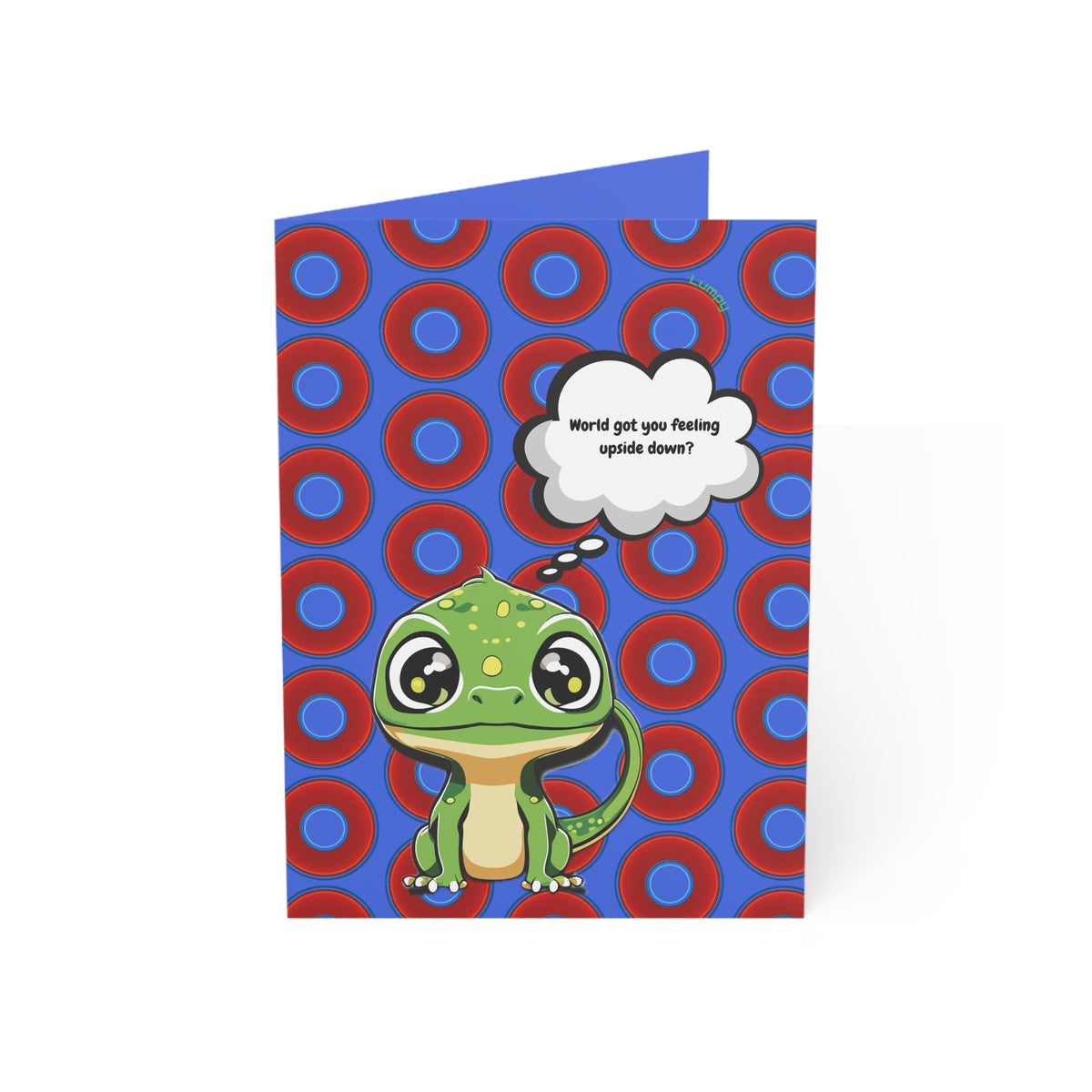 Lumpy Wishes - "Baby Rutherford's Message" - phriends/phamily greeting card series