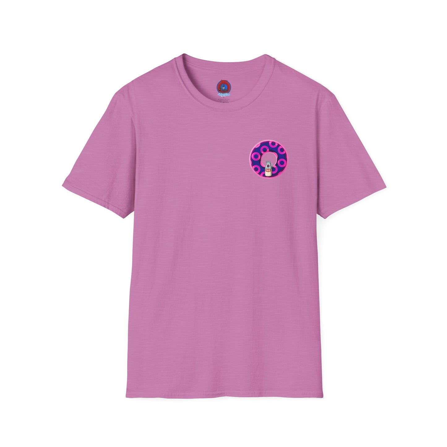 Classic Donut Tee - Unisex Soft-Style - "Wooked Cream - YEMSG Donut " -blue/pink rustic paradox donut - variant 5