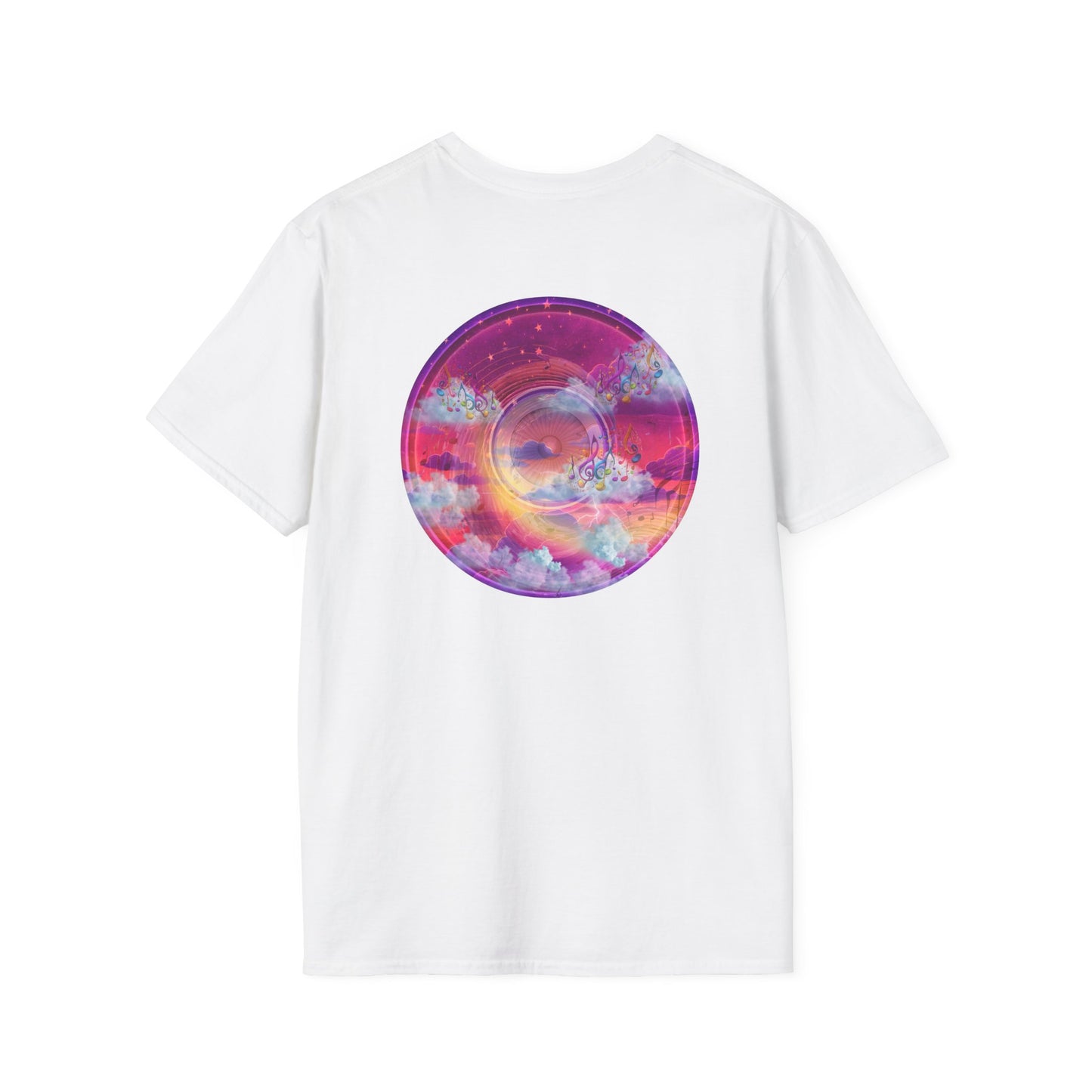 Classic Donut Tee - Unisex Soft-Style - "Conjurers of Donuts" - series 1.0  - magenta/purple donut