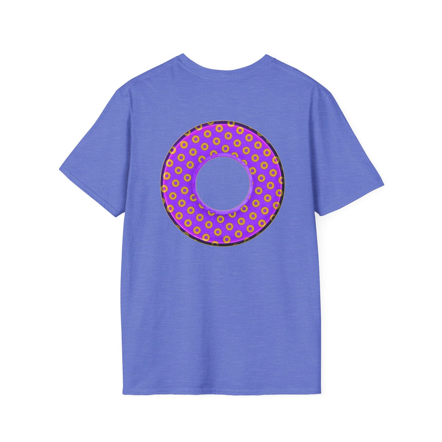 Plain Donuts/Unisex Soft-Style - "Plain Electric Paradoxical Donuts" - bright purple/magenta donuts
