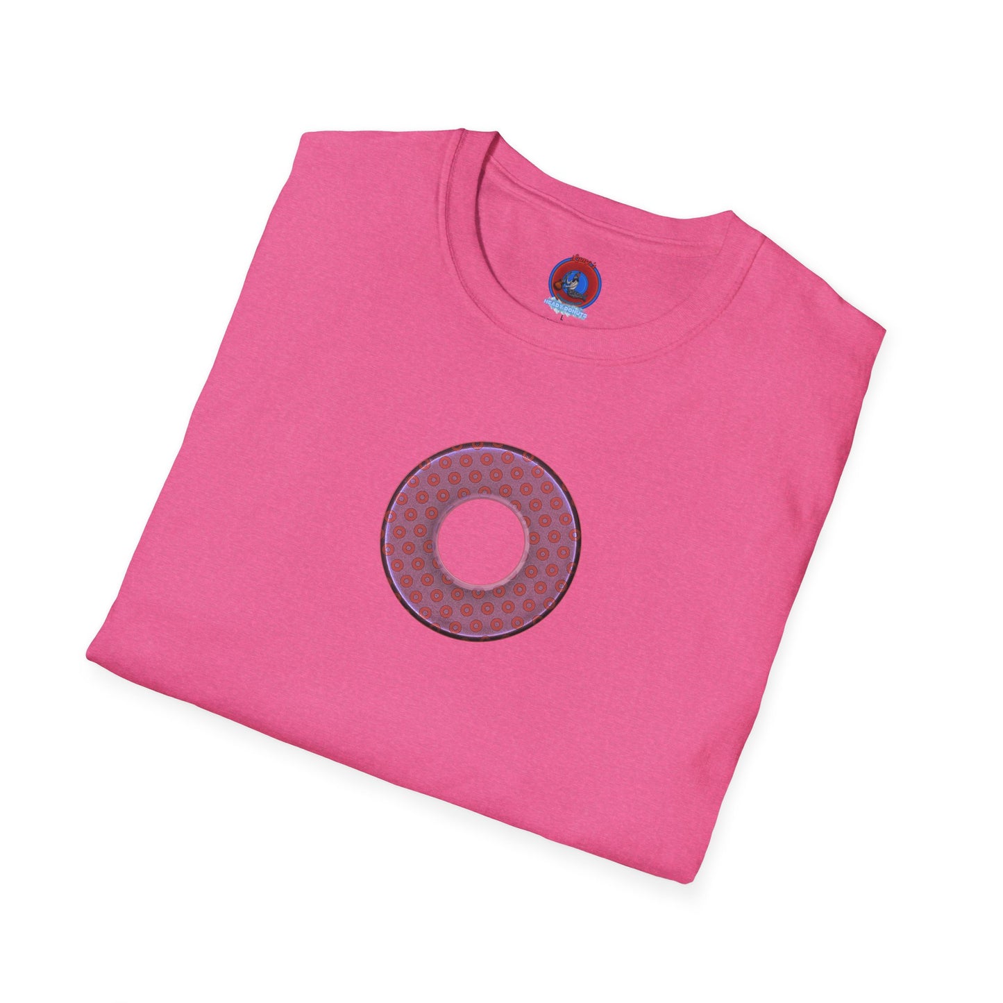 Plain Donuts/Unisex Soft-Style - "Plain Electric Paradoxical Donuts" - pink/mauve donuts