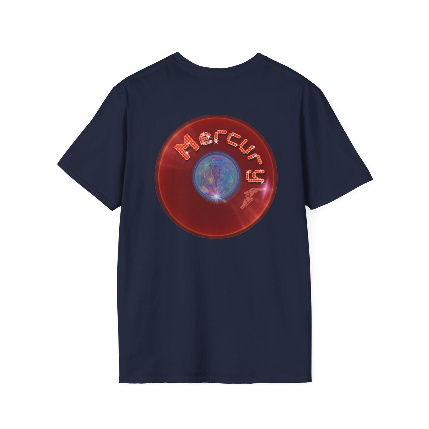 Classic Donut Tee - Unisex Soft-Style - "Donuts of the Gods" - series 1.0 - variant 3 - red donut