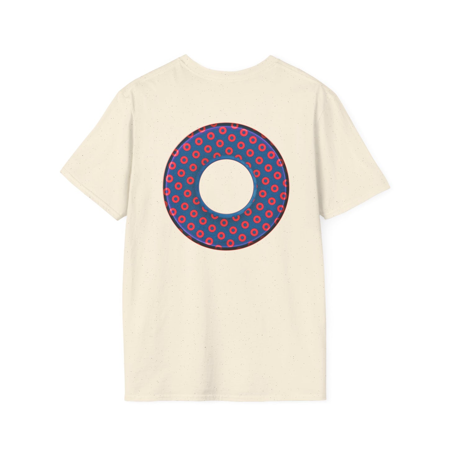 Plain Donuts/Unisex Soft-Style - "Plain Electric Paradoxical Donuts" - dark blue/red donuts