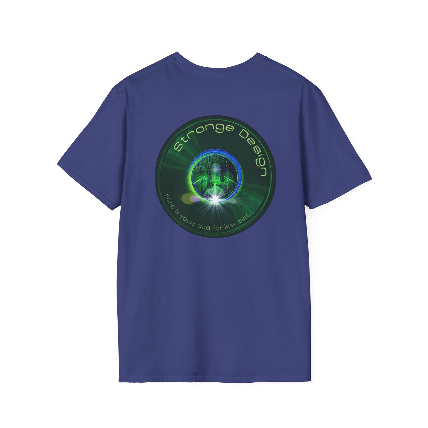 Classic Donut Tee - Unisex Soft-Style - "The Strangely Designed Donut Tee" - series 1.0 - green donut