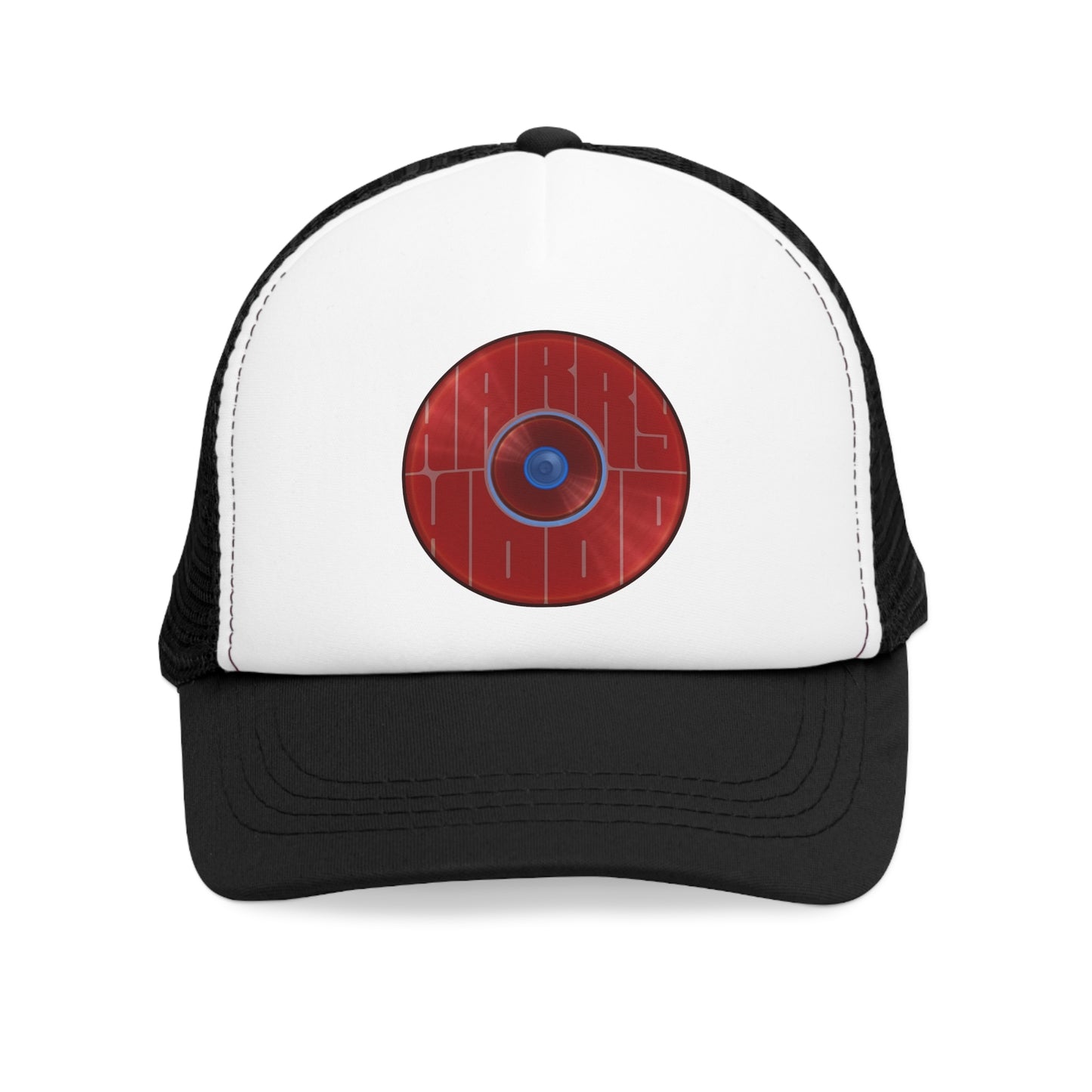 Lumpy Trucker Hat - "Where'd Harry Go? He Left This Hat" - variant 2 - red donuts