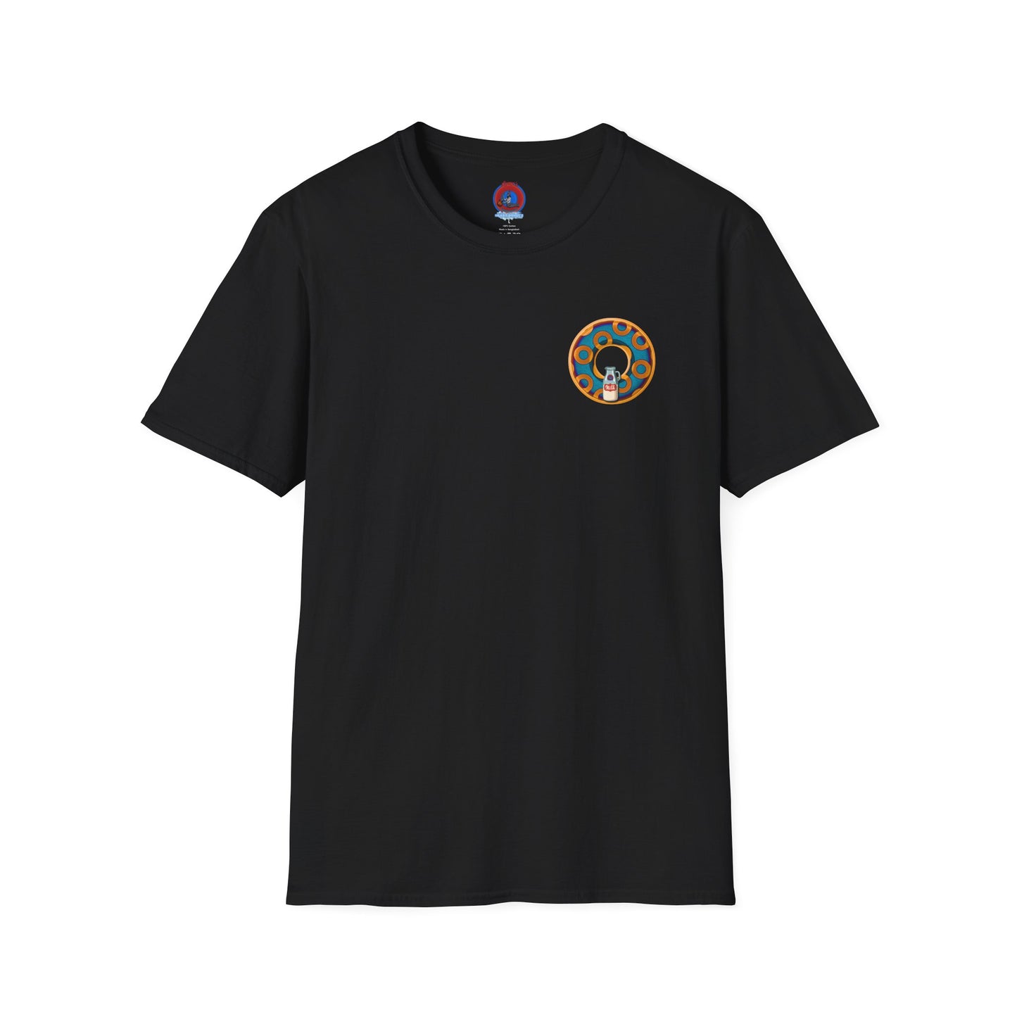 Classic Donut Tee - Unisex Soft-Style - "Wooked Cream - YEMSG Donut " -purple/red rustic paradox donut - variant 4