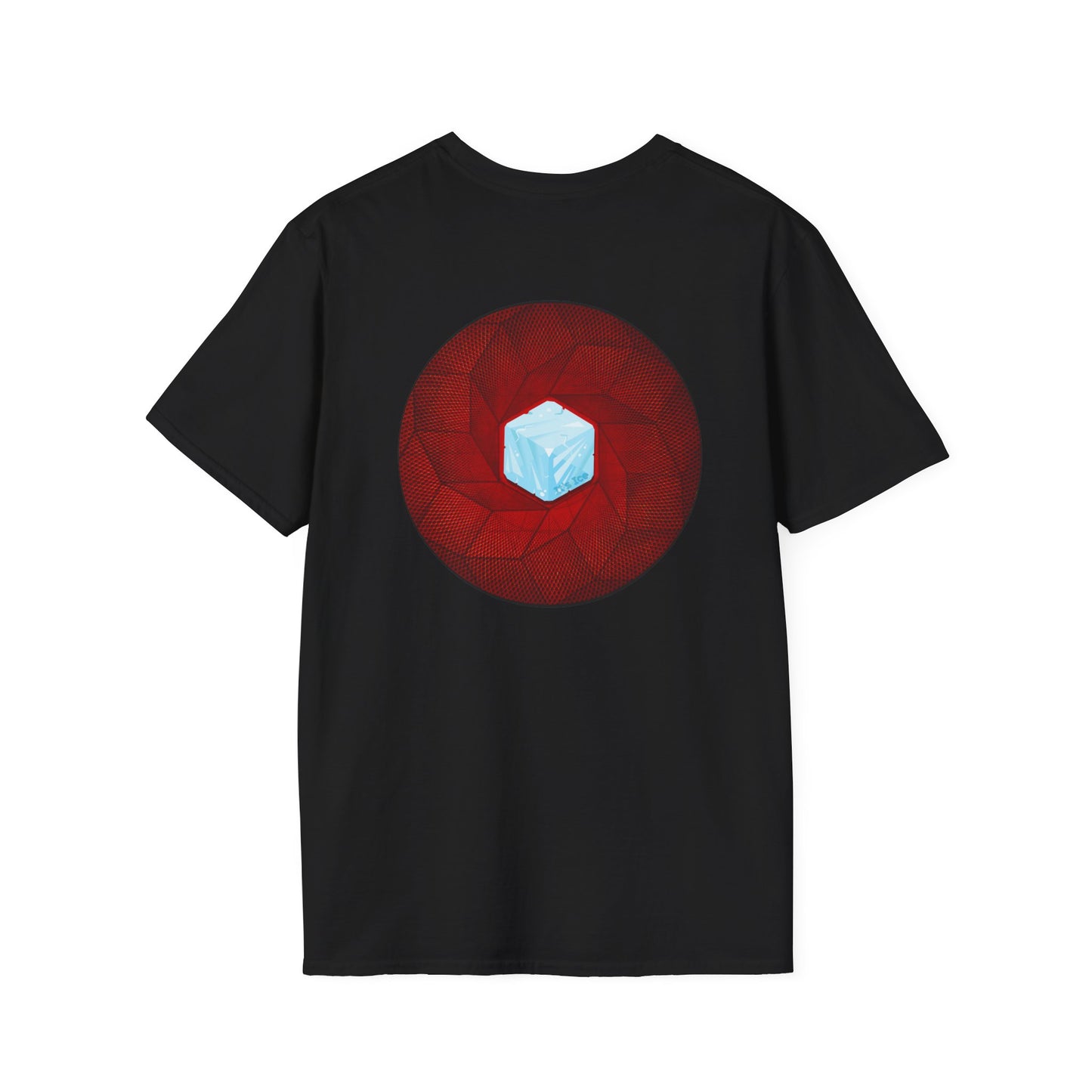 Classic Donut Tee - Unisex Soft-Style - "It's Ice... Cube's Donut" - variant 1 - red cubed donut