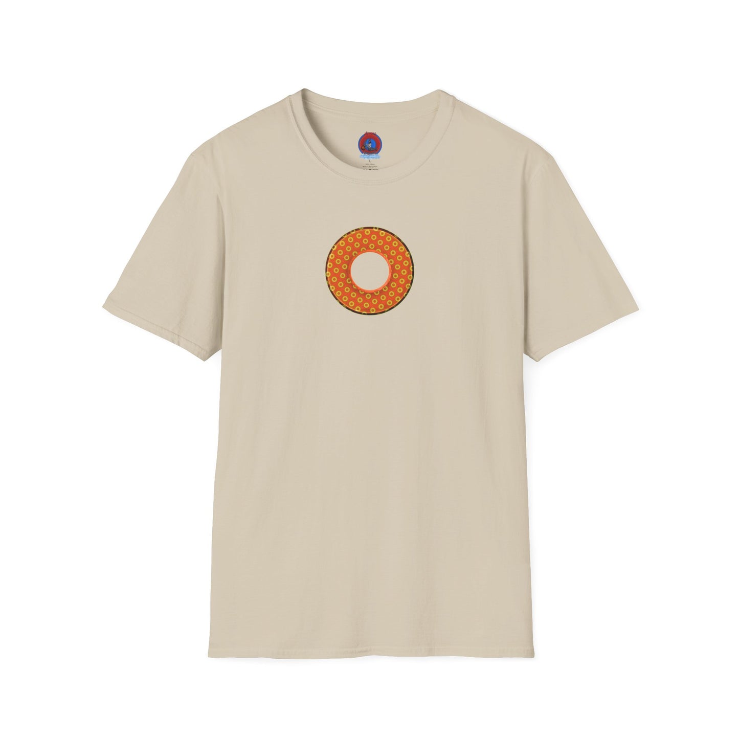 Plain Donuts/Unisex Soft-Style - "Plain Electric Paradoxical Donuts" - gold/orange donuts