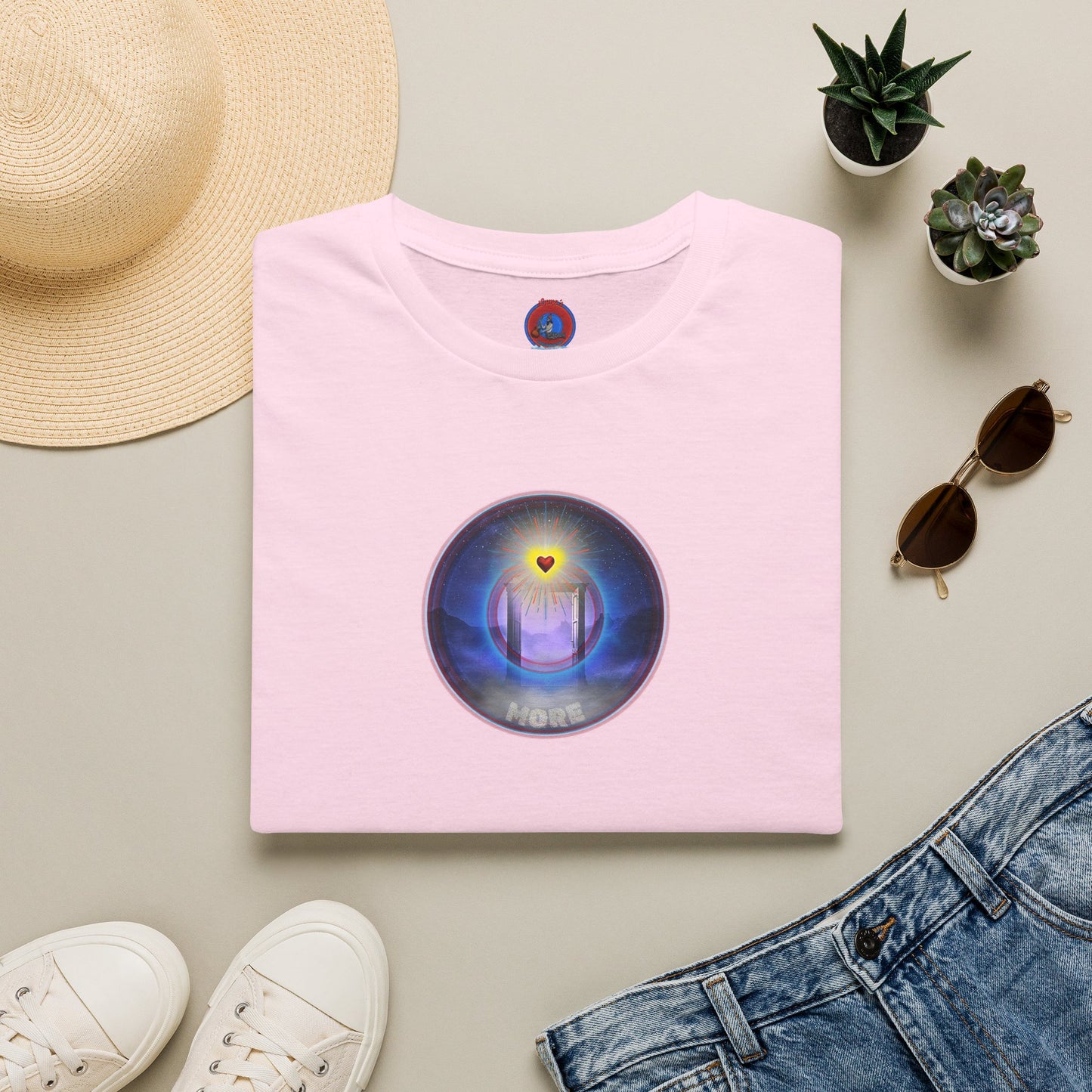 Classic Donut Tee - Unisex Soft-Style - "The Moring Donut' - vivid surreal donut