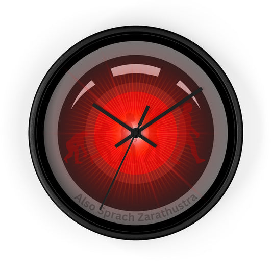 Lumpy Wall Clock - "2025: a Donut Odyssey" - variant 2 - Hal donut w/black background