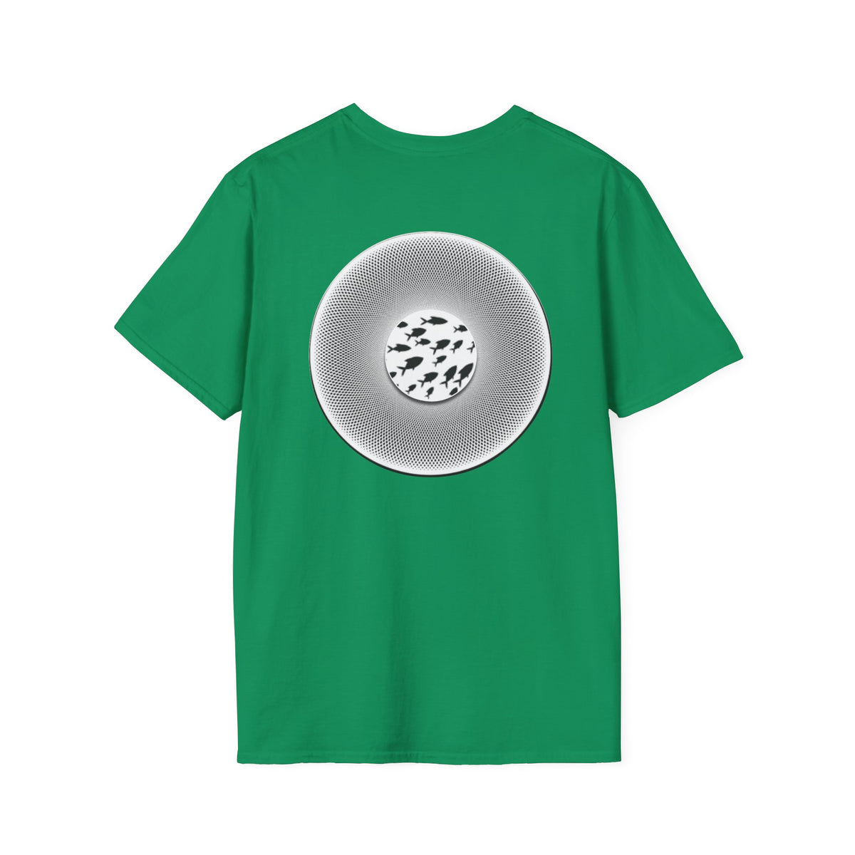 Classic Donut Tee - Unisex Soft-Style - "If I'm Swimming By" - variant 1 - white - textured donut