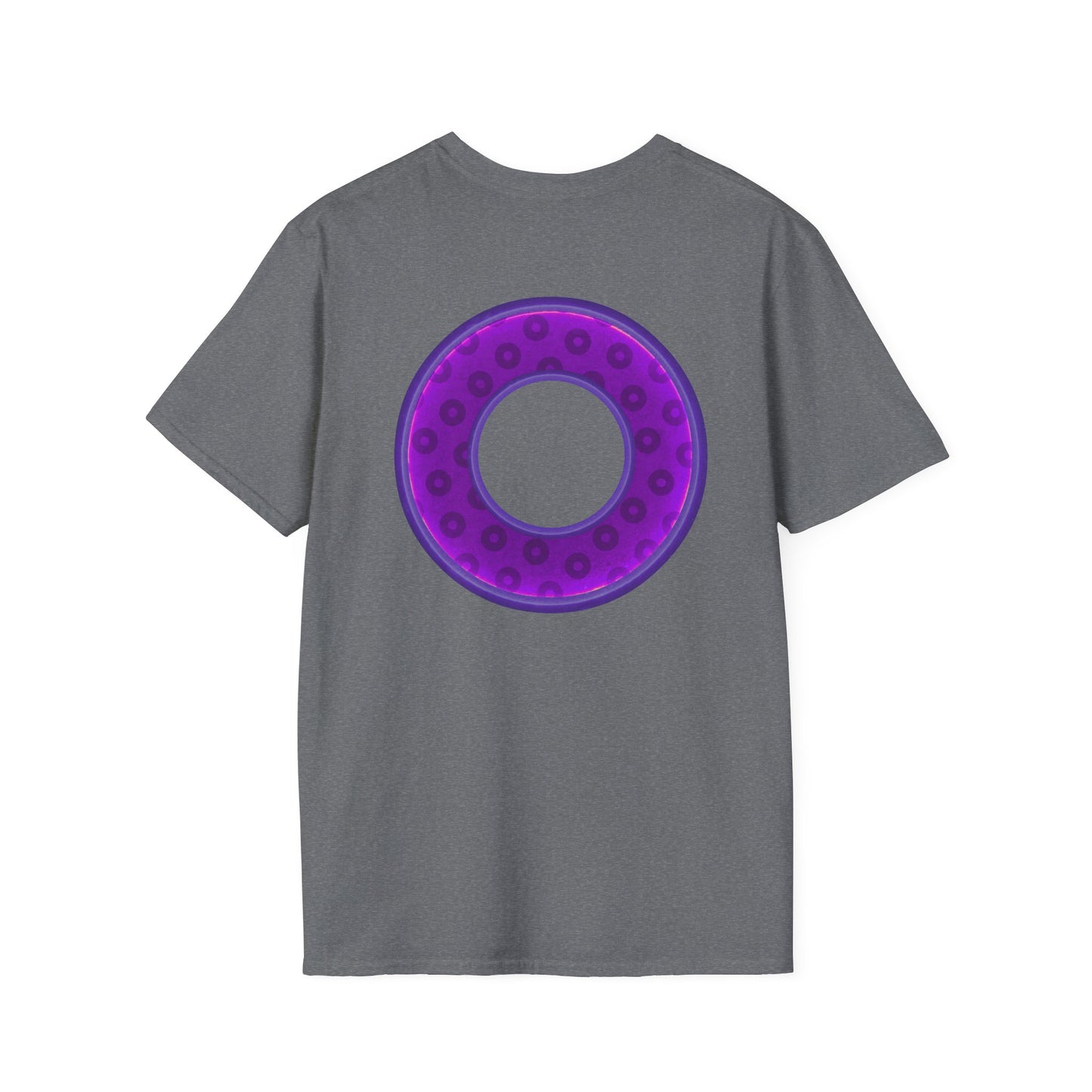 Plain Donuts/Unisex Soft-Style - "Plain Wide Mouthed Paradoxical Donuts" - purple/dark purple donuts