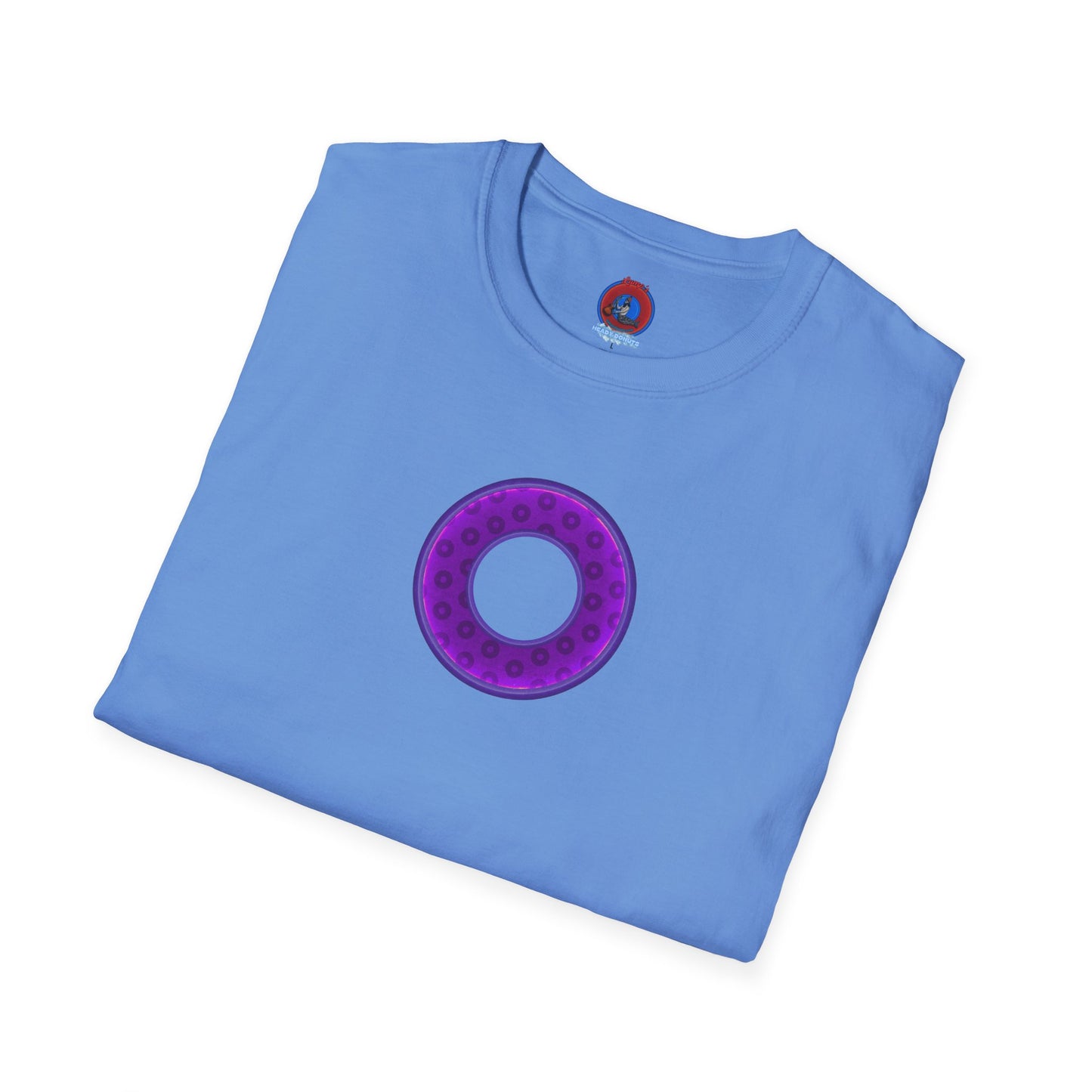 Plain Donuts/Unisex Soft-Style - "Plain Wide Mouthed Paradoxical Donuts" - purple/dark purple donuts