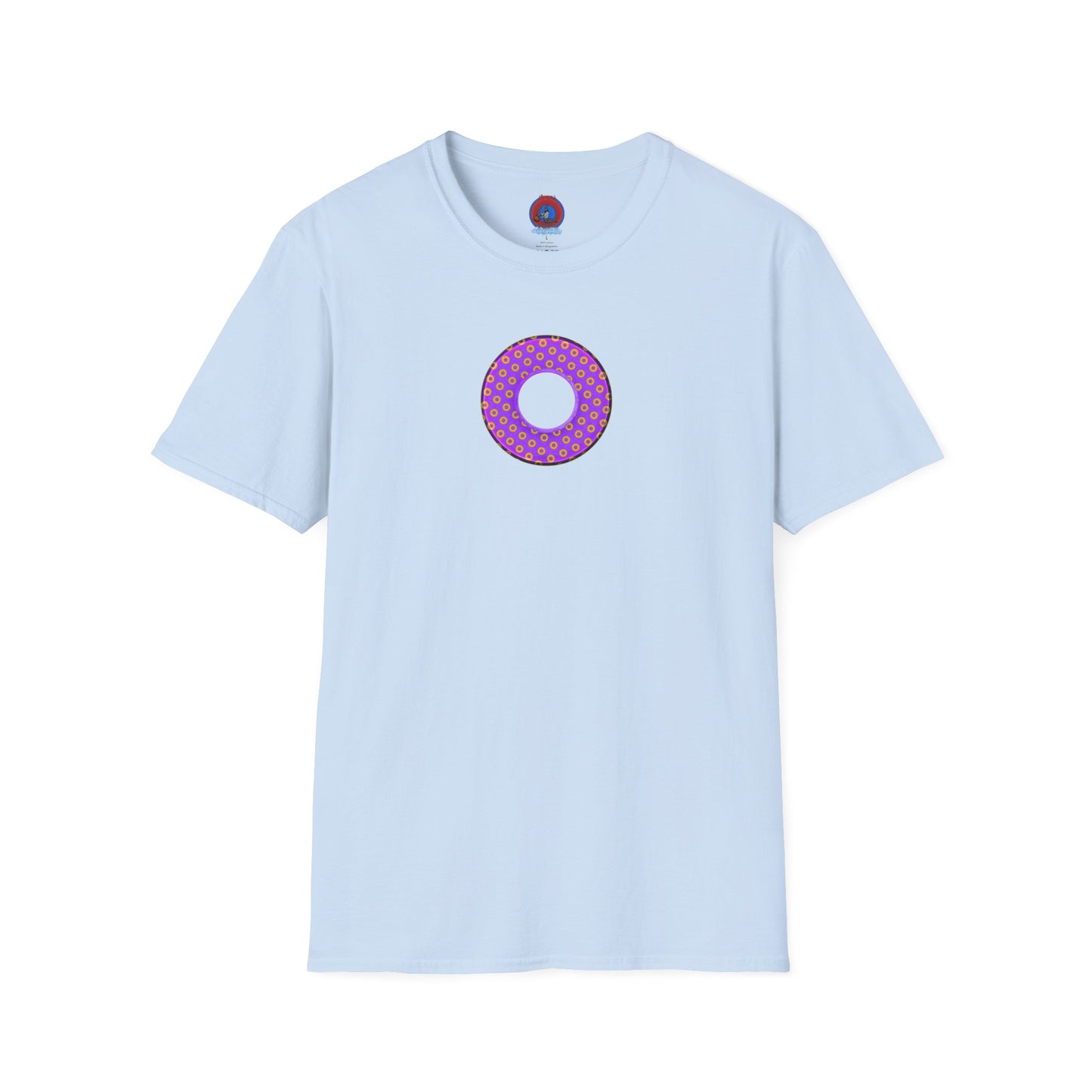Plain Donuts/Unisex Soft-Style - "Plain Electric Paradoxical Donuts" - bright purple/magenta donuts