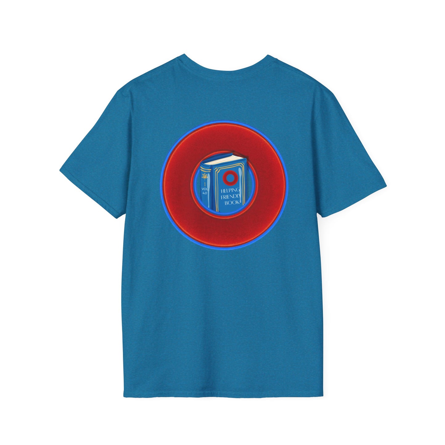 Classic Donut Tee - Unisex Soft-Style - "Helping Phriendly Donut Tee" - vivid red donut - variant 1