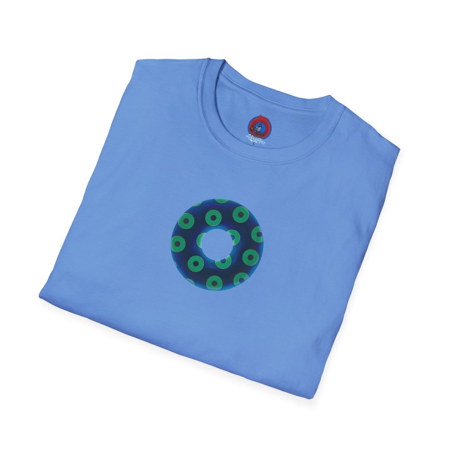 Plain Donuts/Unisex Soft-Style - "Plain Blimpy Paradoxical Donuts" - dark blue/jade green donuts