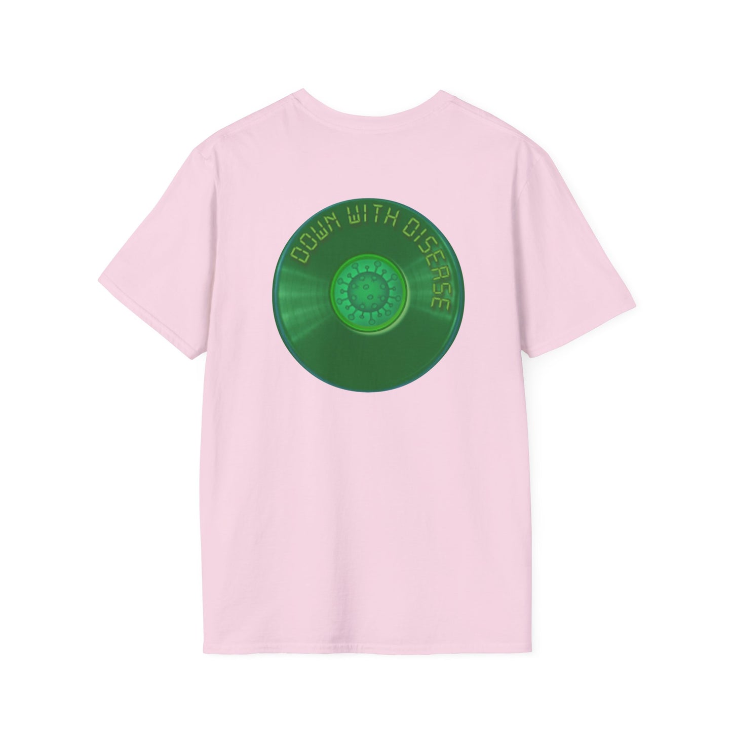 Classic Donut Tee - Unisex Soft-Style - "Down with this Donut Tee" - green donut