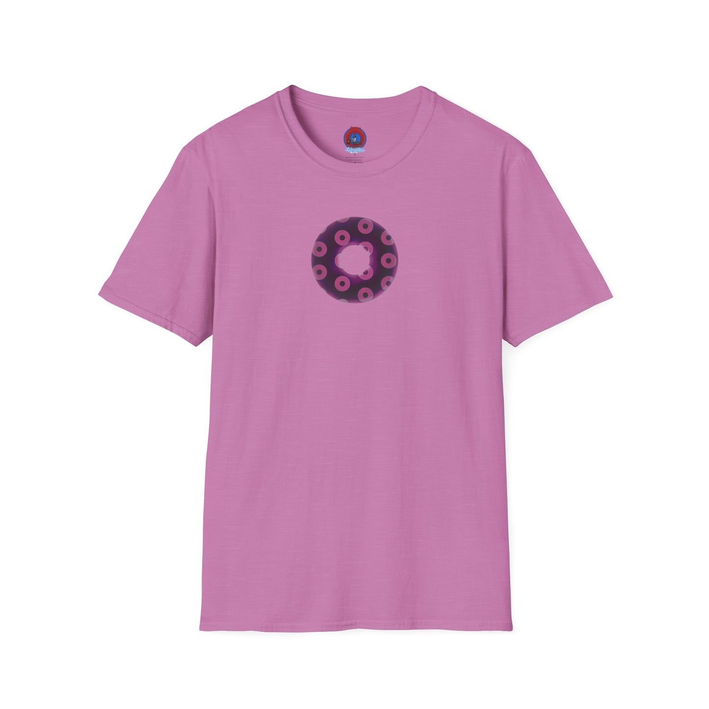 Plain Donuts/Unisex Soft-Style - "Plain Blimpy Paradoxical Donuts" - light magenta/red violet donuts