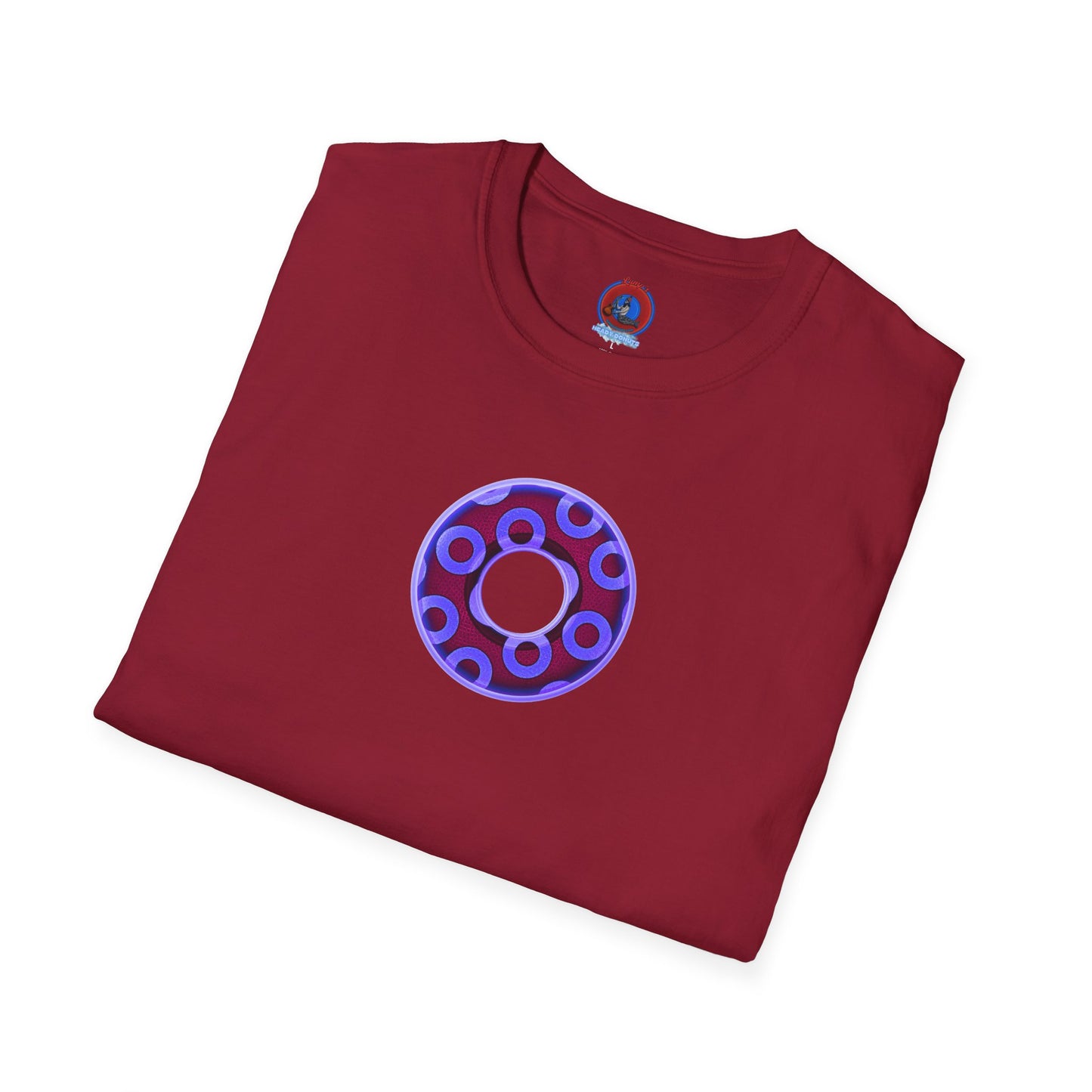 Plain Donuts/Unisex Soft-Style - "Plain Rustic Paradoxical Donuts" - violet/dark purple donuts