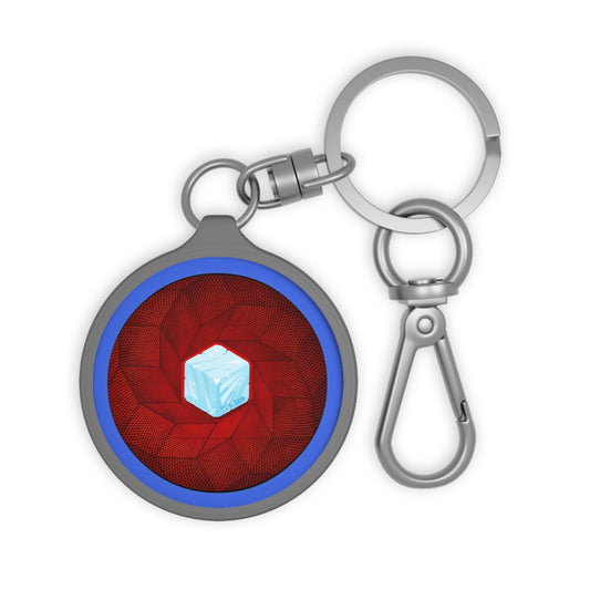 Lumpy Donut Keychain - "It's Ice... Cube's Donut " - series 1.0 - variant 1 - red cube donut