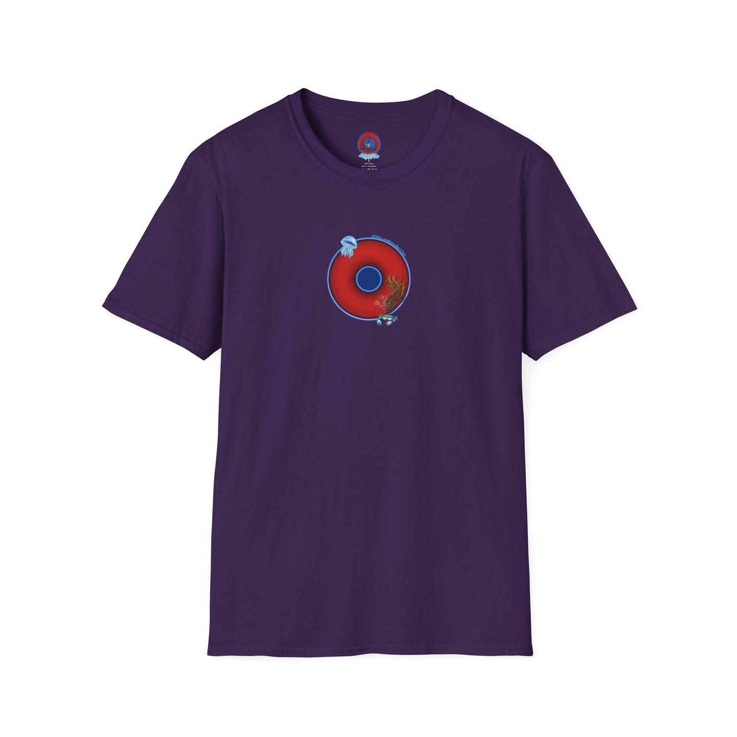 Classic Donut Tee - Unisex Soft-Style - "The Swimmer's Donut" - plump red donut