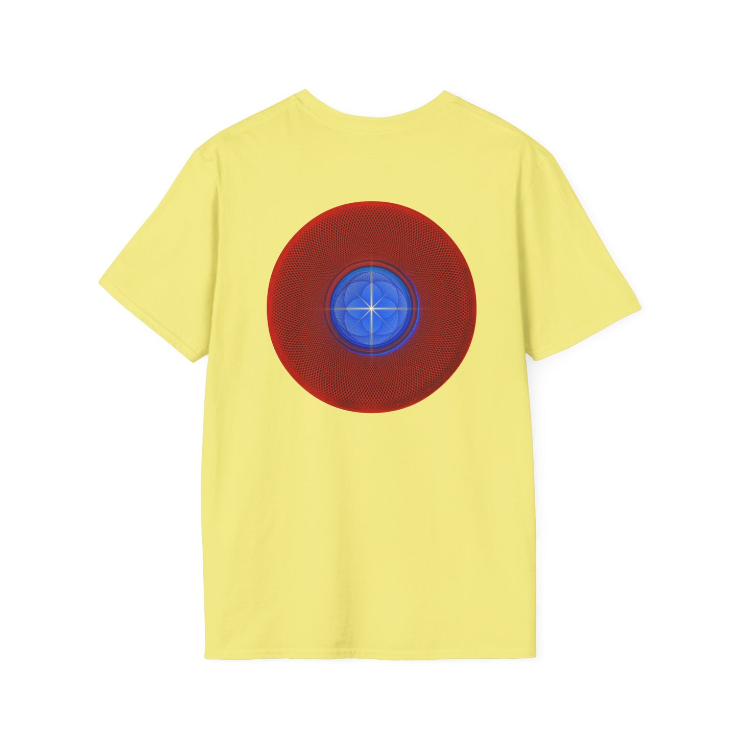 Classic Donut Tee - Unisex Soft-Style - "The Geometrical Donut" - series 1.0 - red donut
