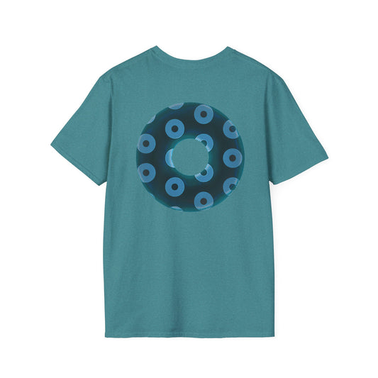 Plain Donuts/Unisex Soft-Style - "Plain Blimpy Paradoxical Donuts" - dark teal/light blue donuts
