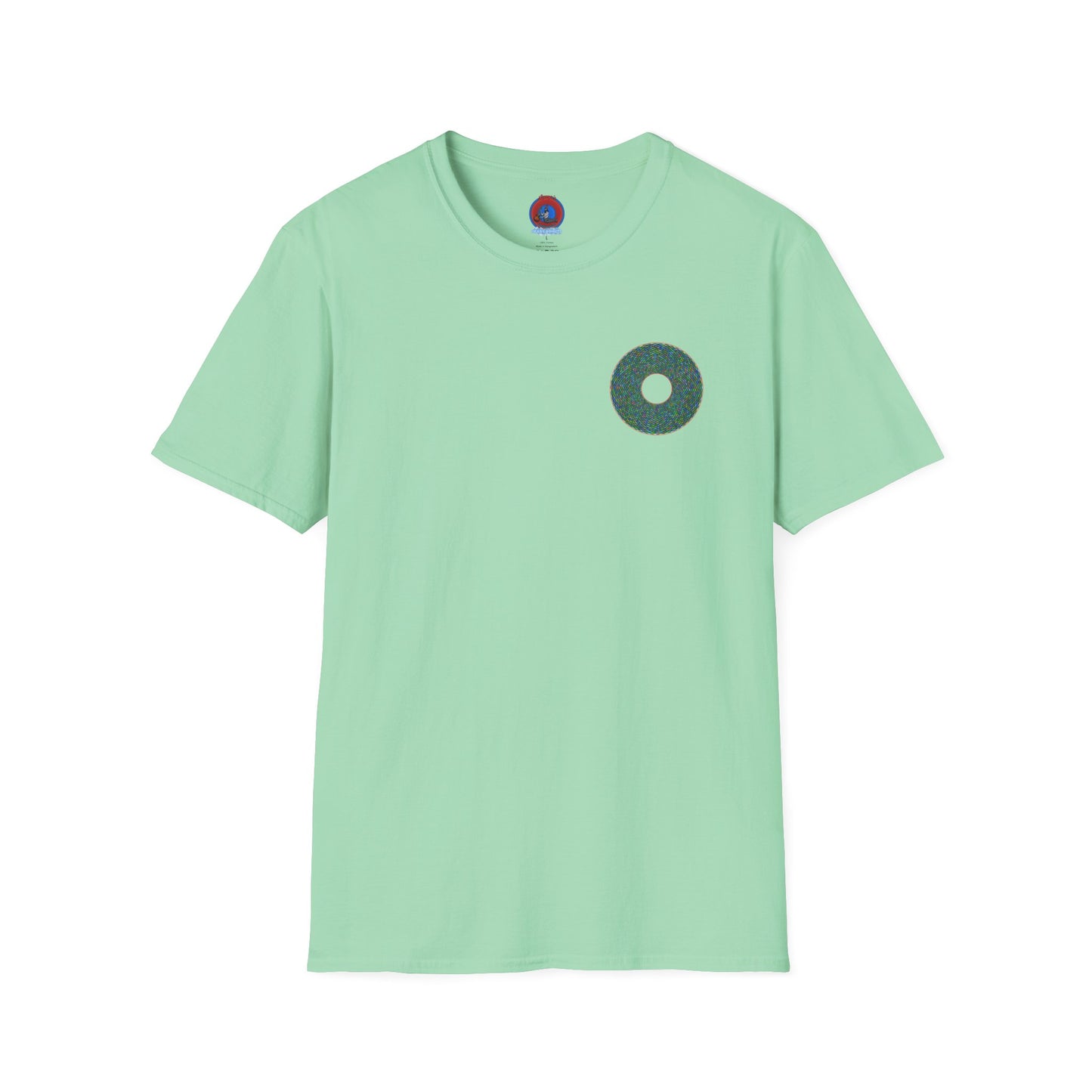Donut Classic Donut Tee - Unisex Soft-Style - "The Pixilated Donut" - series 1.0 - multi-color donut