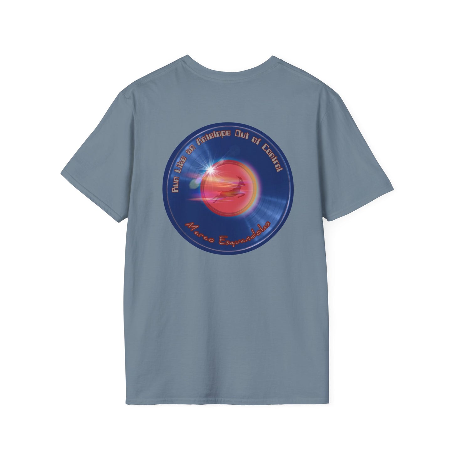 Classic Donut Tee - Unisex Soft-Style - "Marco's Preferred Donut" - series 1.0 - blue donut
