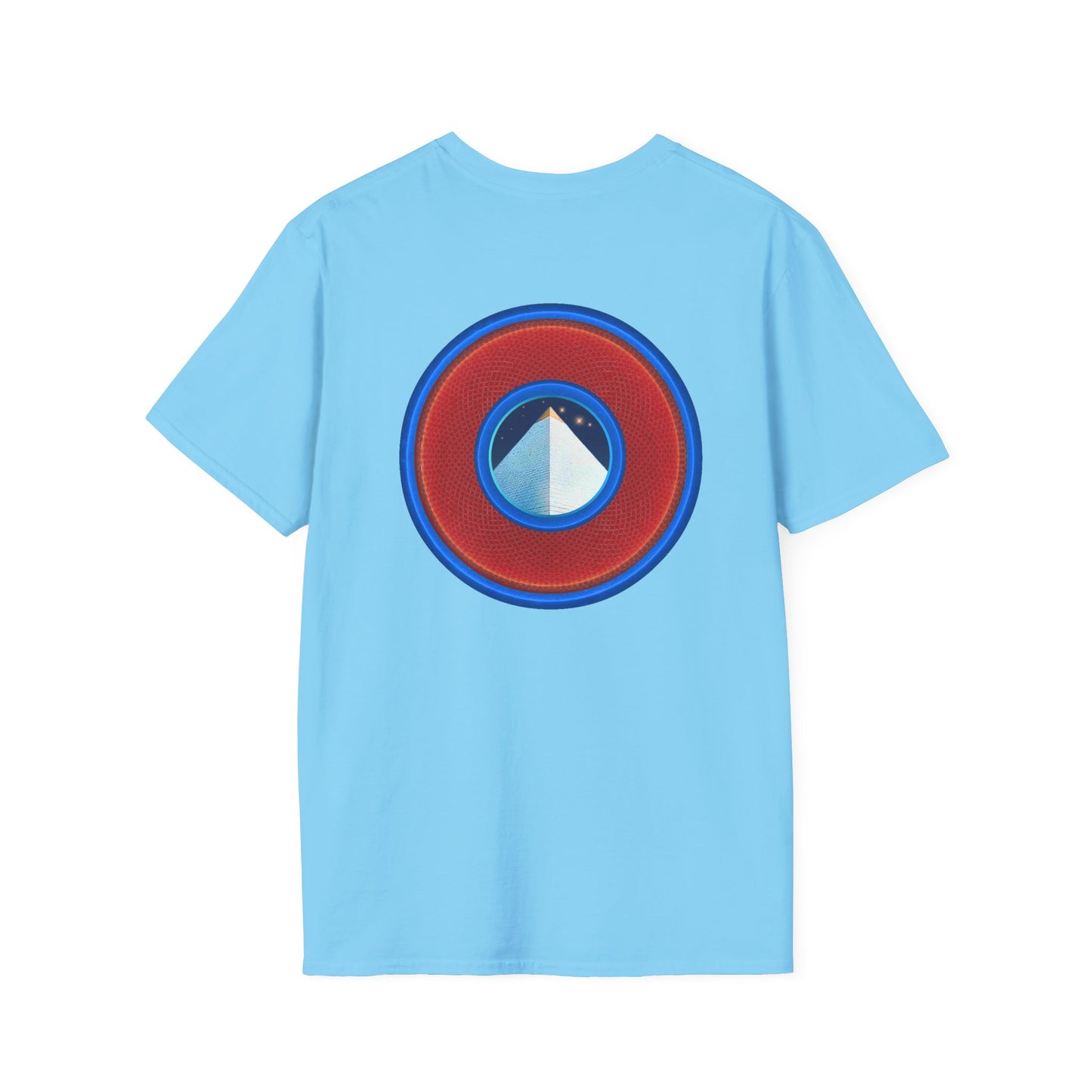 Classic Donut Tee - Unisex Soft-Style - "Limestone Donuts so Large" - variant 1 - red donut