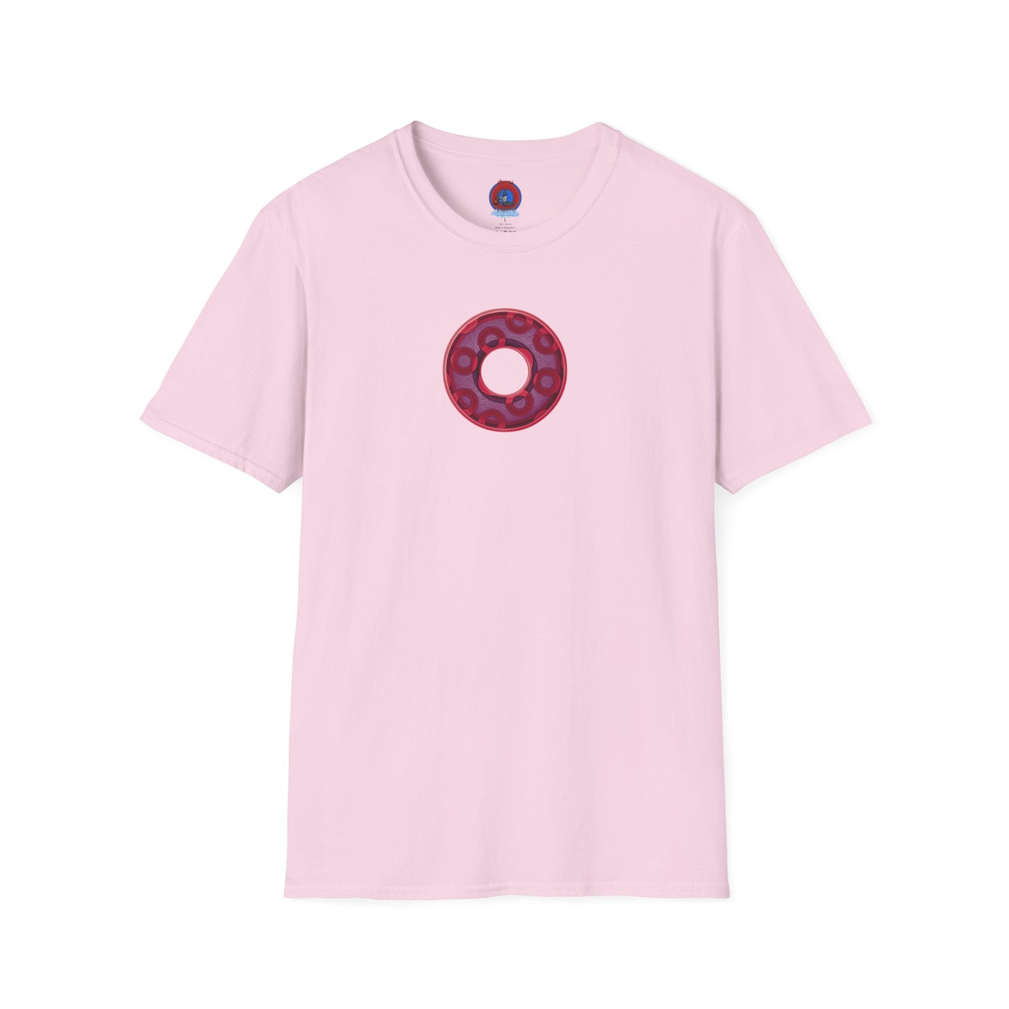 Plain Donuts/Unisex Soft-Style - "Plain Rustic Paradoxical Donuts" - mauve/purple donuts