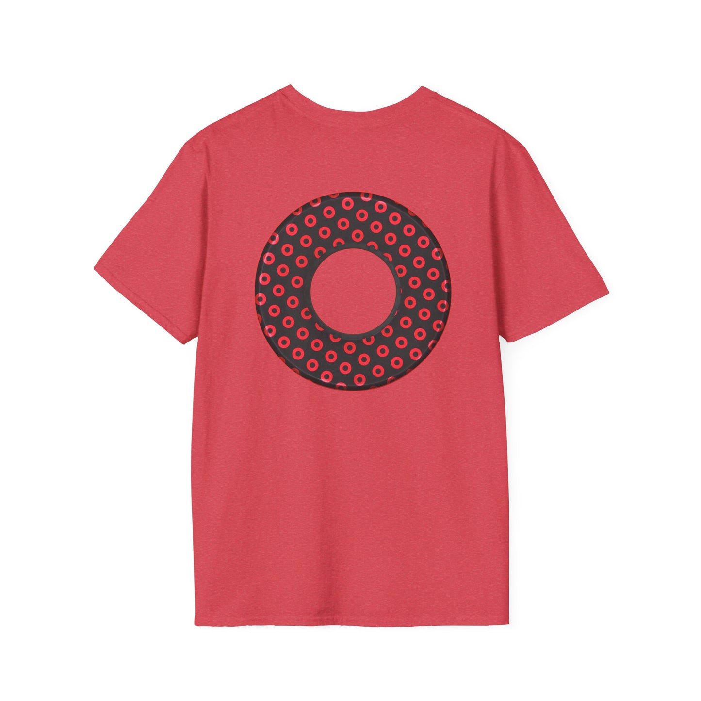 Plain Donuts/Unisex Soft-Style - "Plain Electric Paradoxical Donuts" - black/red donuts