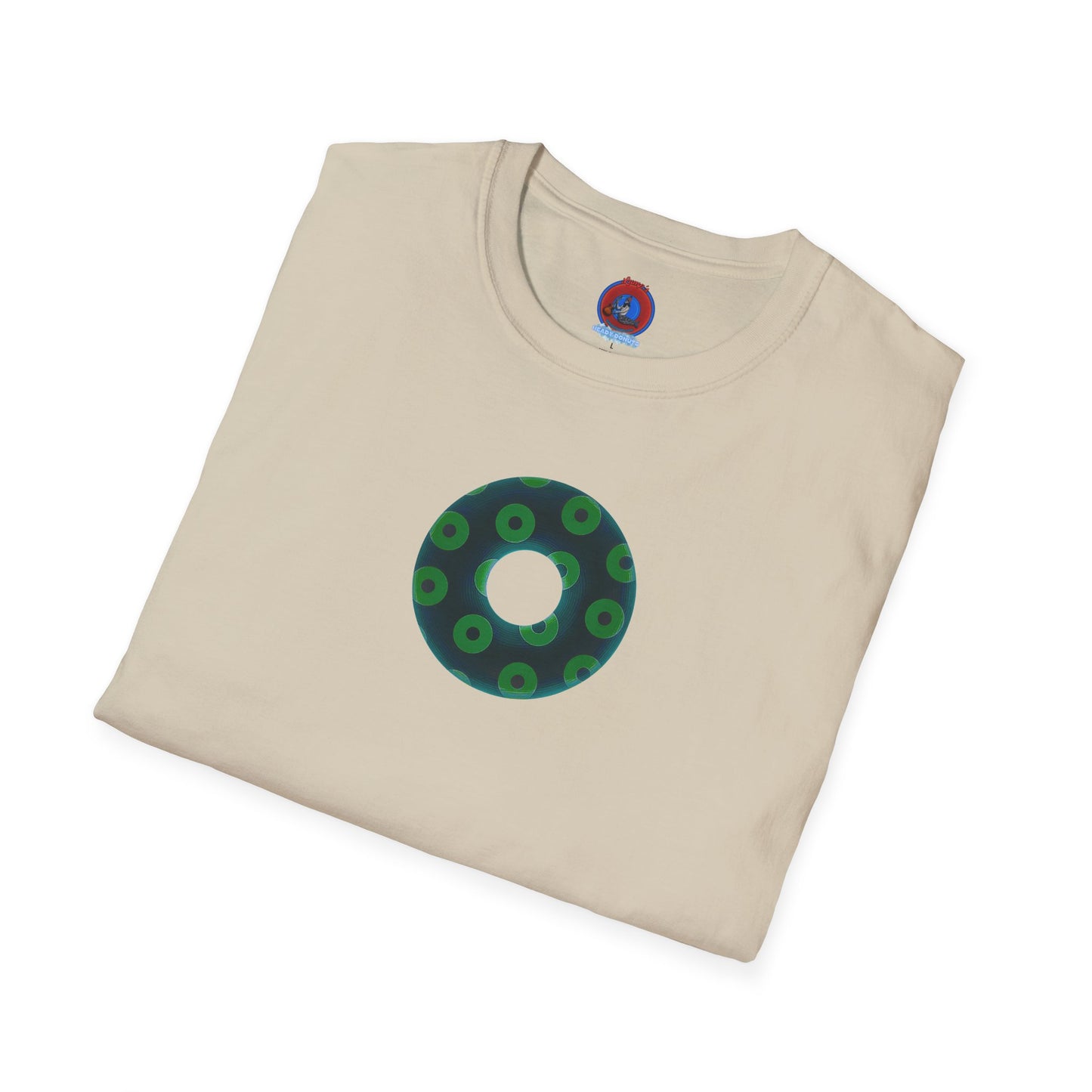 Plain Donuts/Unisex Soft-Style - "Plain Blimpy Paradoxical Donuts" - dark green/light green donuts