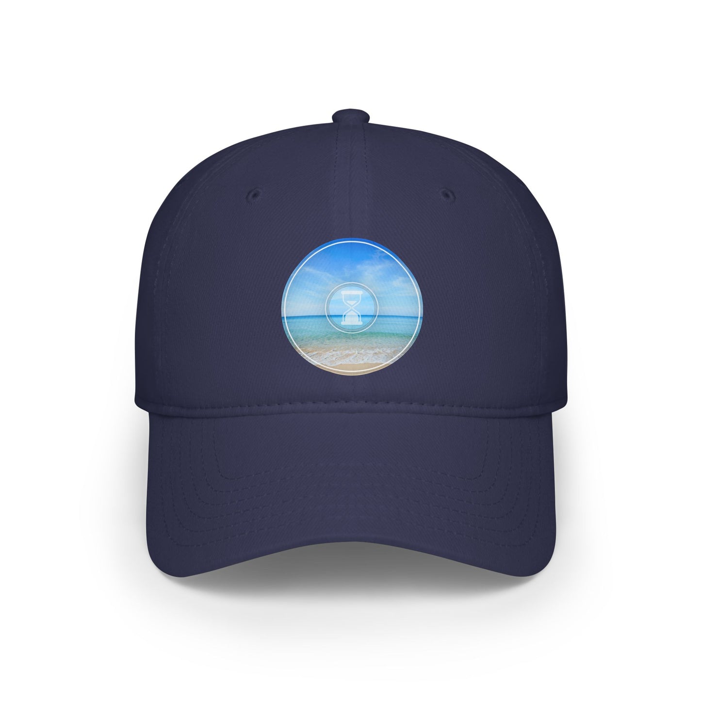 Lumpy Donut Baseball Cap - "Still Loading Sand" - vivid blue/teal pic donut w/ - variant 1