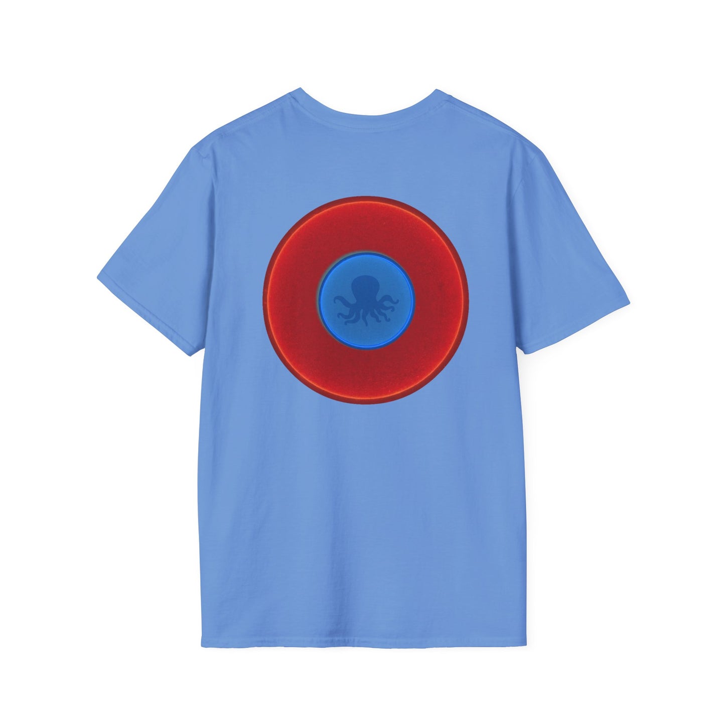 Classic Donut Tee - Unisex Soft-Style - "Octopussy Donut" - series 1.0 -  red donut