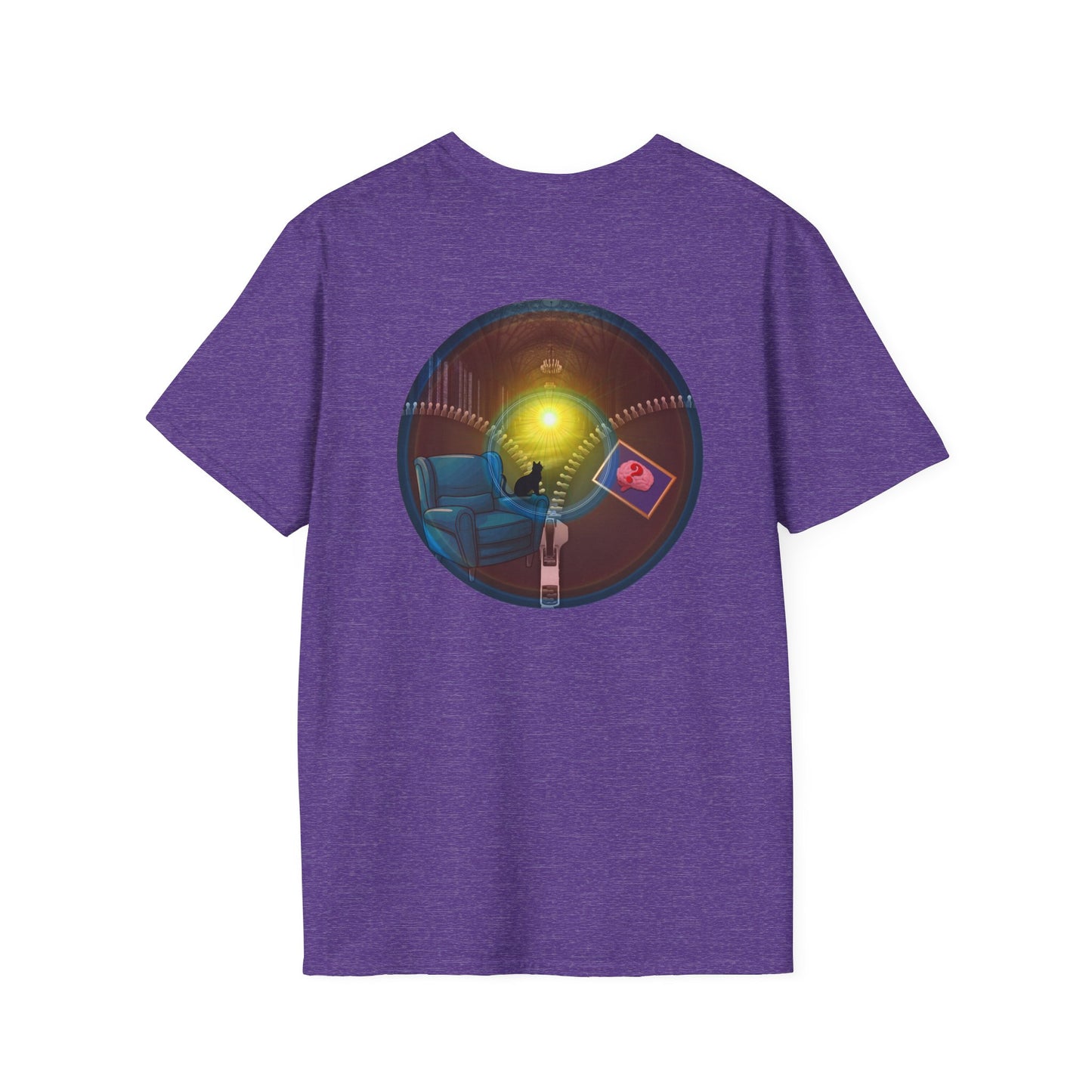 Classic Donut Tee - Unisex Soft-Style - "Donuts Going Through My Mind Mind Mind" - vivid pic donut