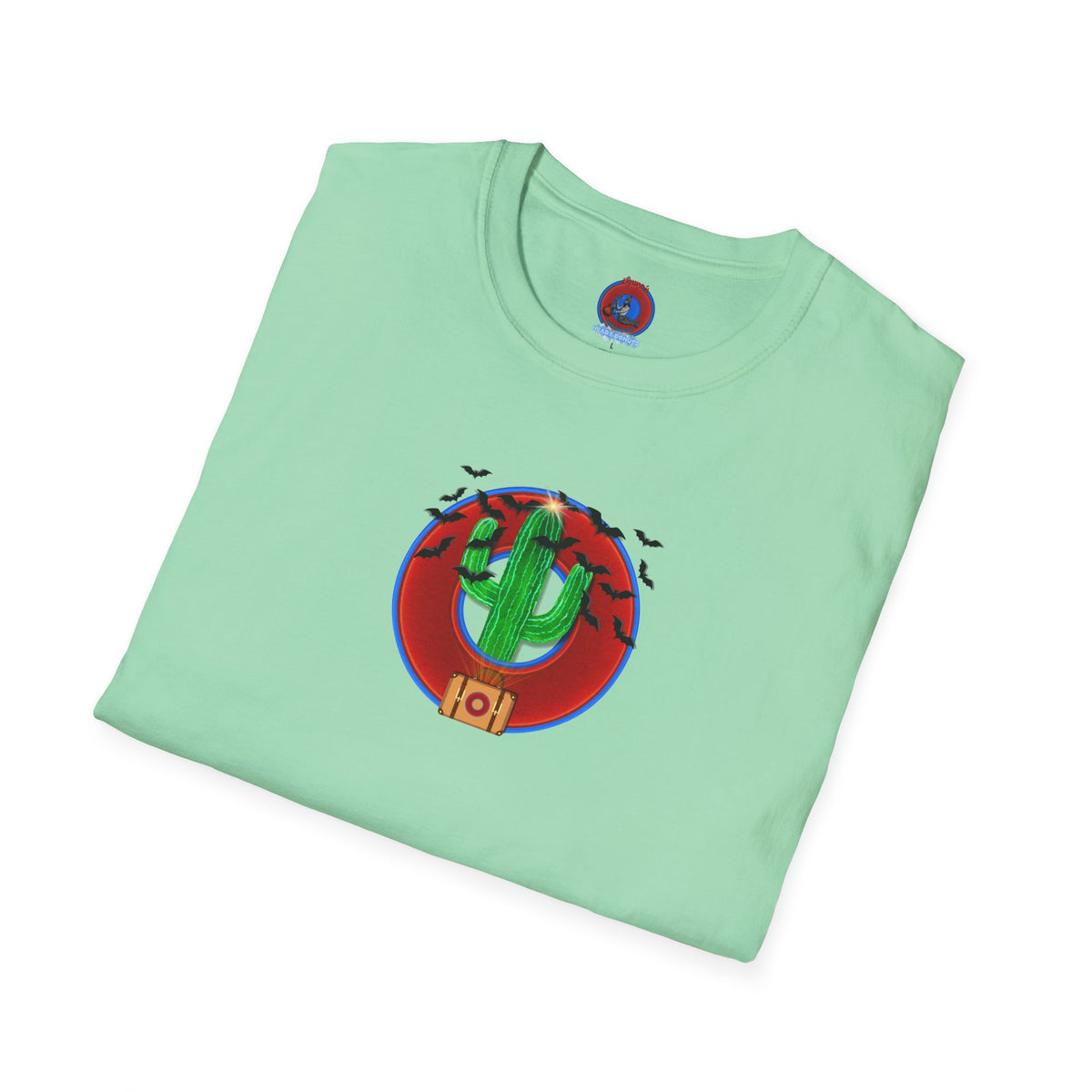 Classic Donut Tee - Unisex Soft-Style - "Raoul Duke's Sinfully Delicious Donut" - vivid red donut