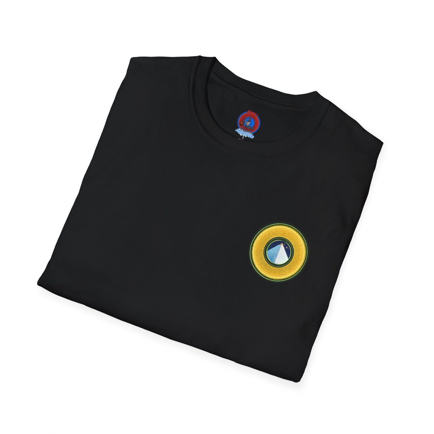 Classic Donut Tee - Unisex Soft-Style - "Limestone Donuts so Large" - variant 3 - golden donut