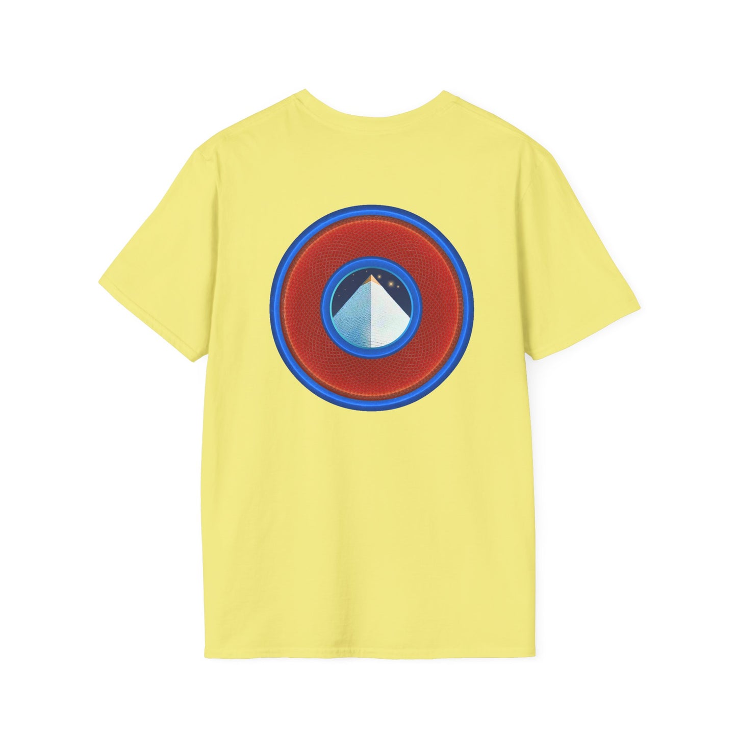 Classic Donut Tee - Unisex Soft-Style - "Limestone Donuts so Large" - variant 1 - red donut