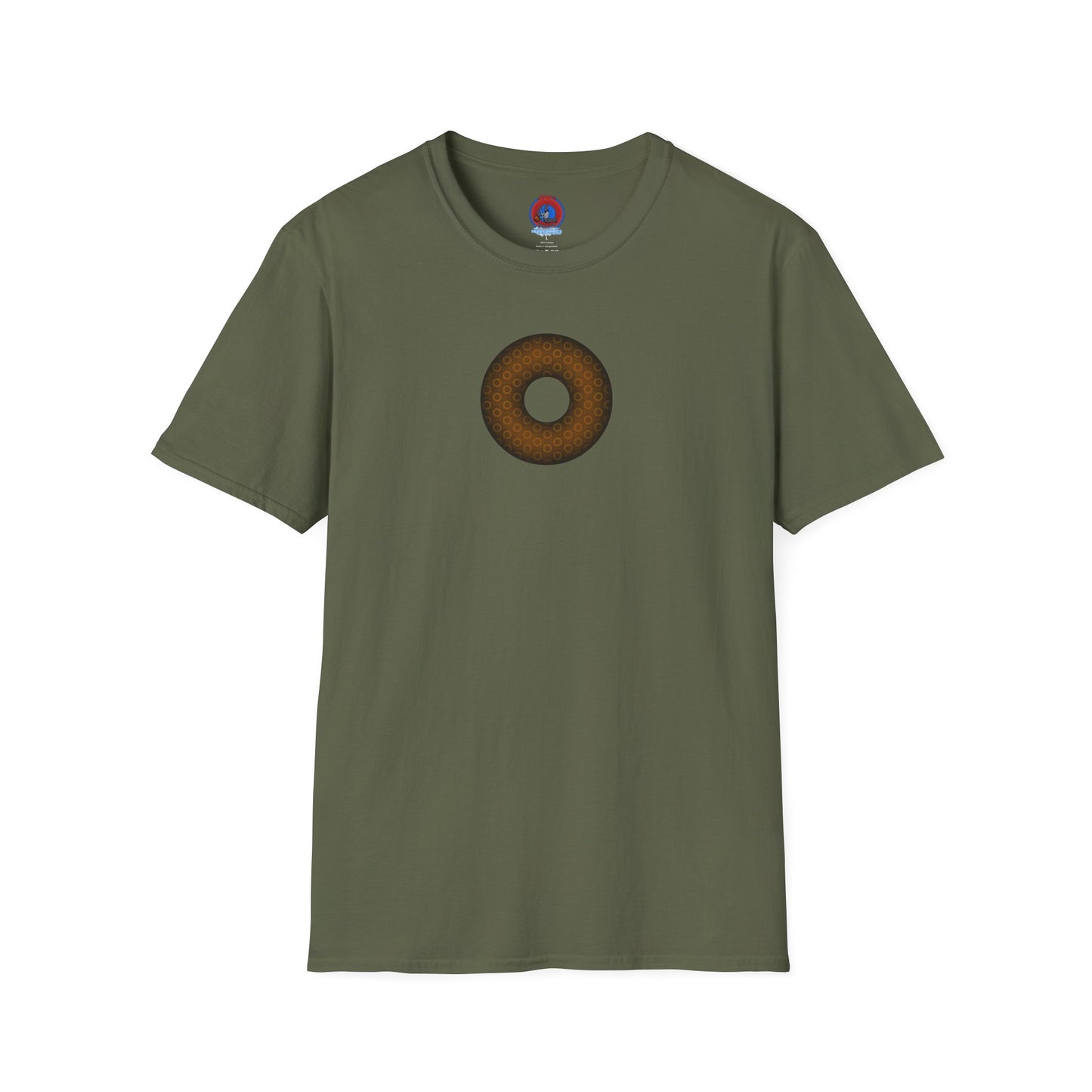 Plain Donuts/Unisex Soft-Style - "Plain Paradoxical Grided Donuts" - brown/dark brown donuts
