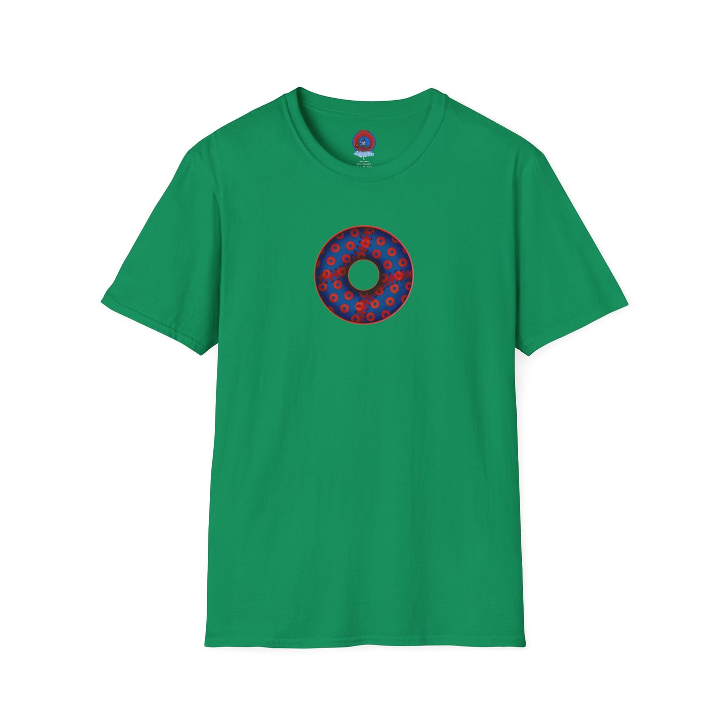 Classic Donut Tee - Unisex Soft-Style - "Phenway Ballpark Donuts" - vivid baseball paradox donut - variant 5
