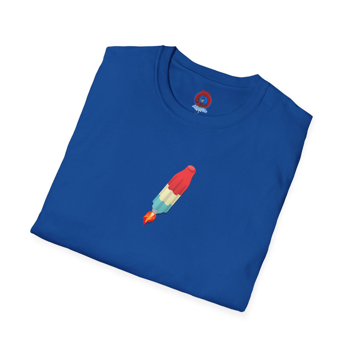 Classic Donut Tee - Unisex Soft-Style - "Blow this Popsicle Stand" - red/blue/cream - bomb pop
