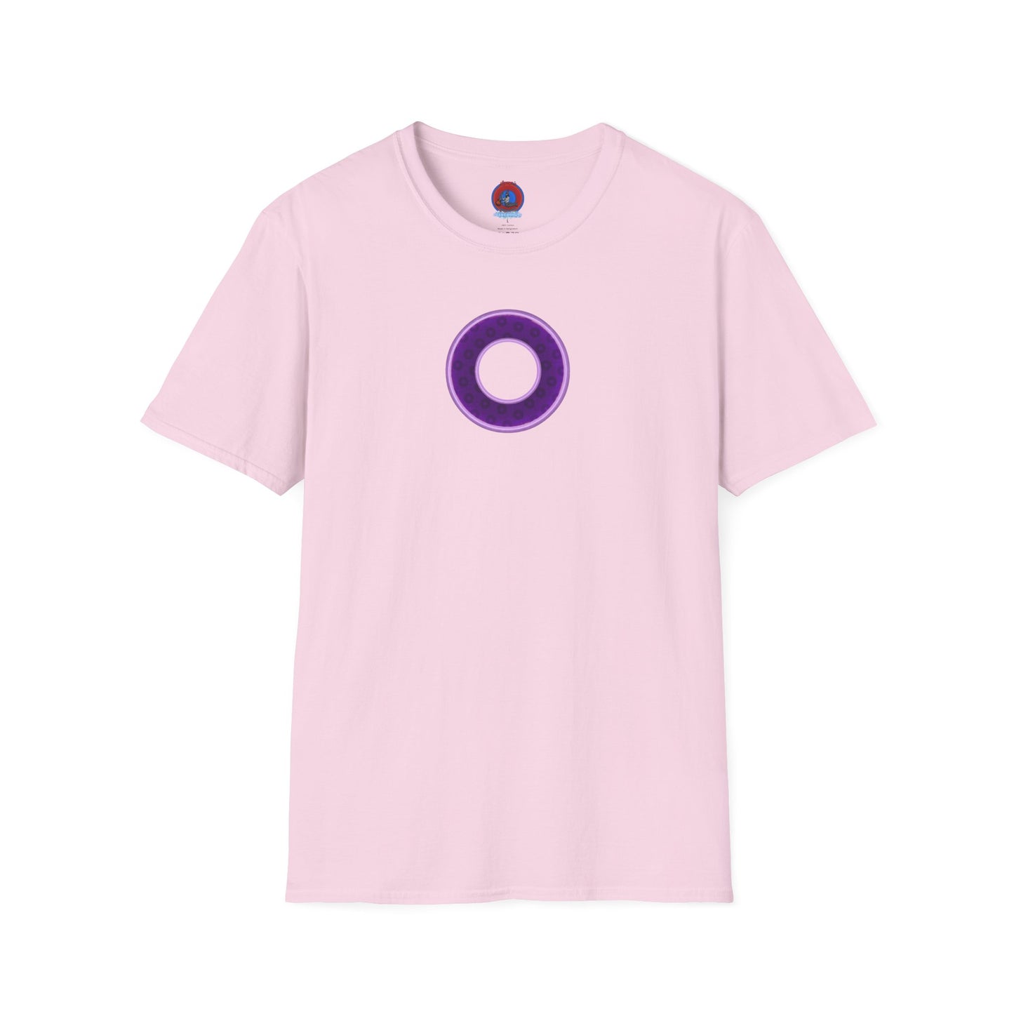 Plain Donuts/Unisex Soft-Style - "Plain Wide Mouthed Paradoxical Donuts" - dark purple/light purple donuts