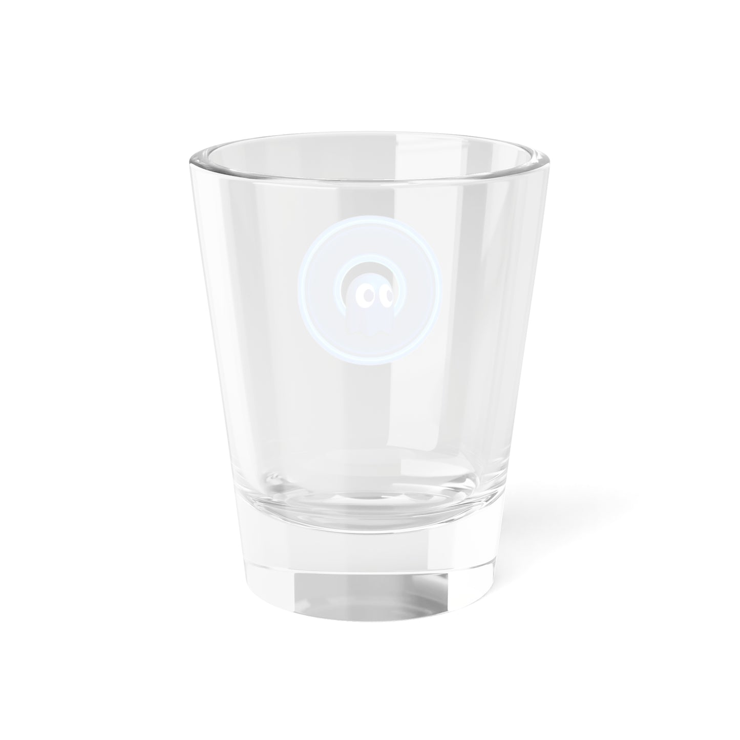 Bad Fishy Too - "Story of this Shot Glass" - Shot Glass, 1.5oz - rustic blue/light blue donut