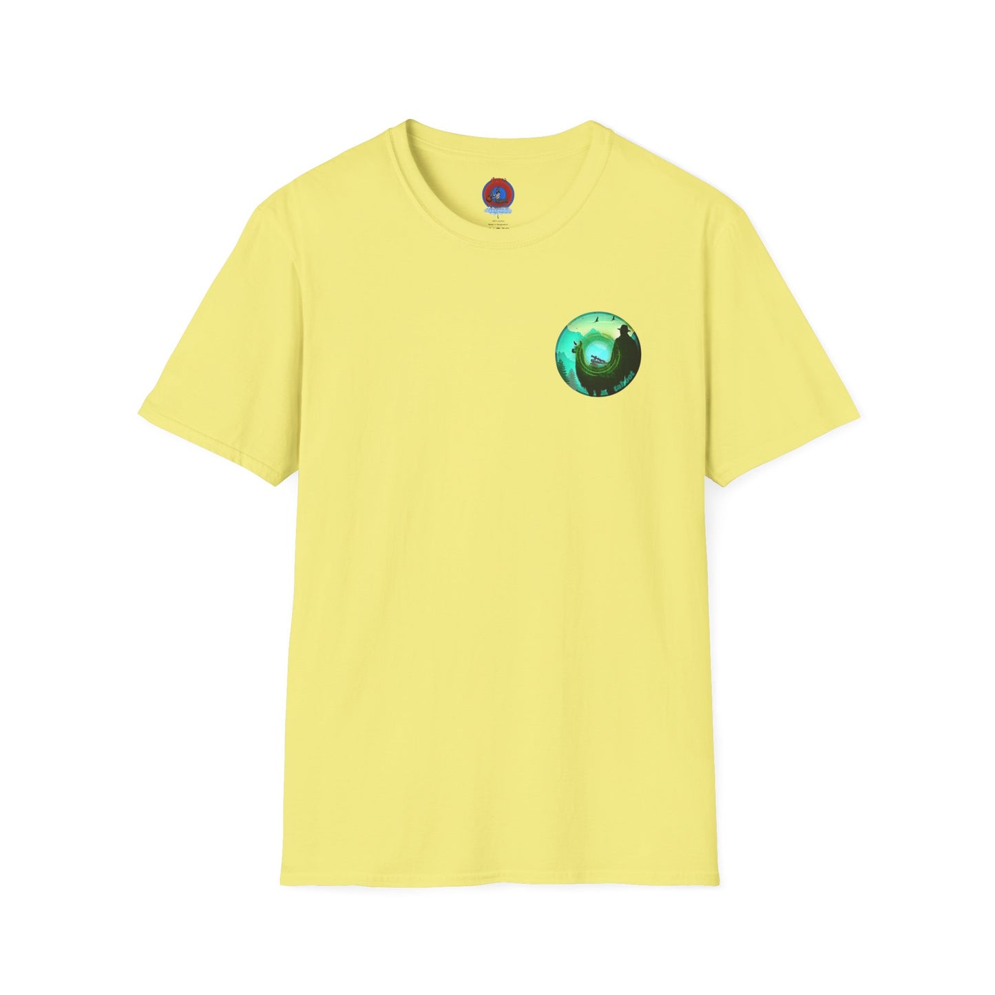 Classic Donut Tee - Unisex Soft-Style - "The Taboo(t) Donut" - green/picture donut