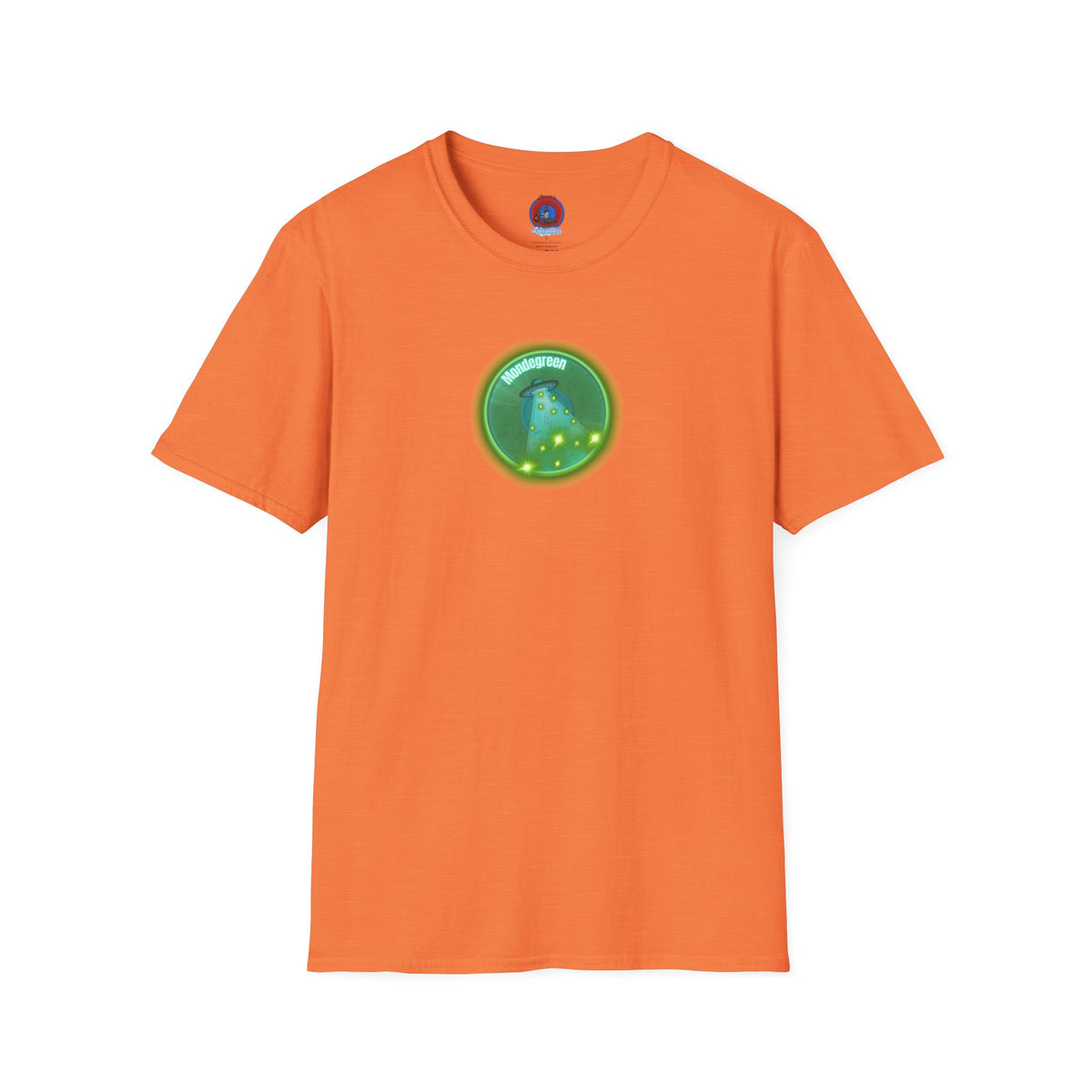 Classic Donut Tee - Unisex Soft-Style - "Close Encounters of the Delaware kind - Mondegreen Donut"  " variant 1 - green donut
